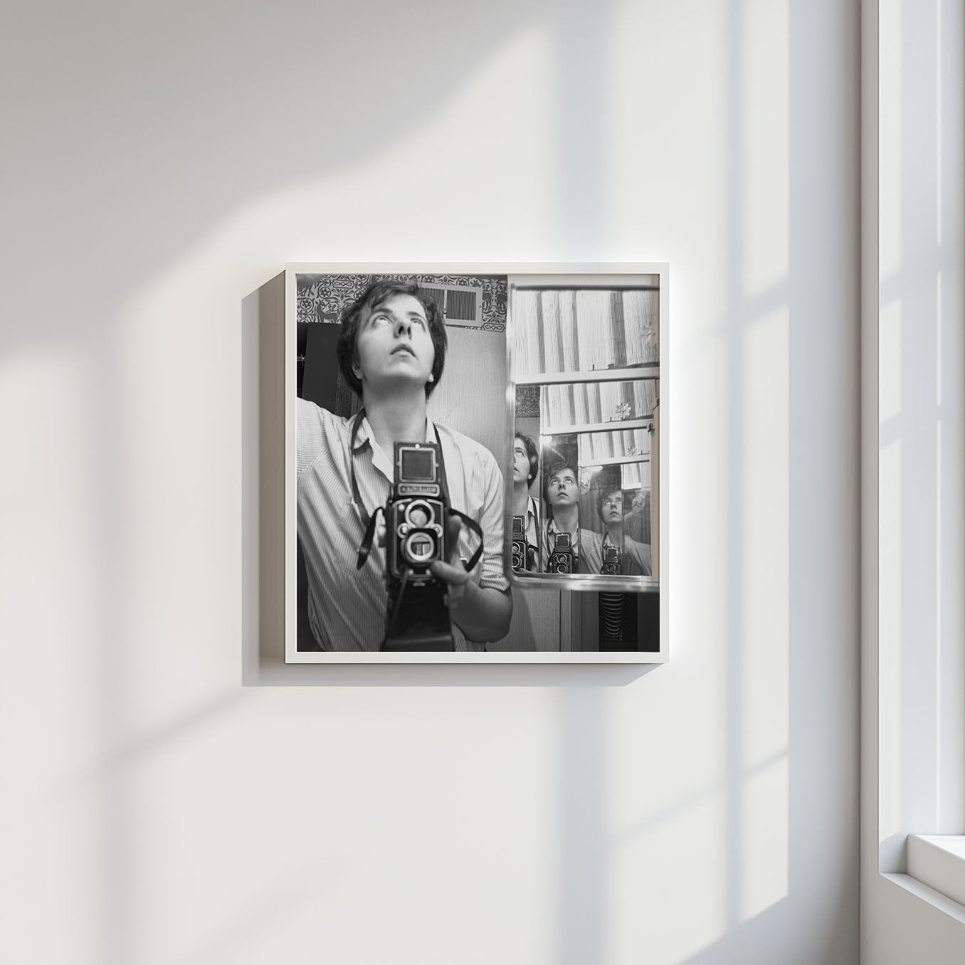 Fine Art Photo by Vivian Maier Self-Portrait Vintage Print Poster, Chicago, 1956 (Vivian Maier Self Portrait)
