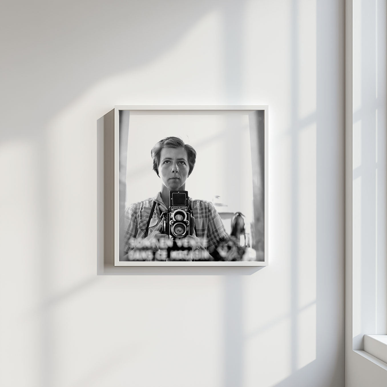 Fine Art Photo by Vivian Maier Self-Portrait Vintage Print Poster, New York, 1959 (Vivian Maier Self Portrait)