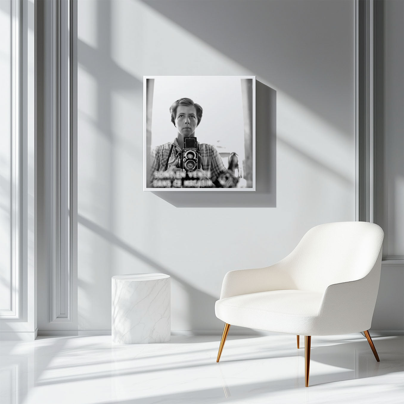 Fine Art Photo by Vivian Maier Self-Portrait Vintage Print Poster, New York, 1959 (Vivian Maier Self Portrait)