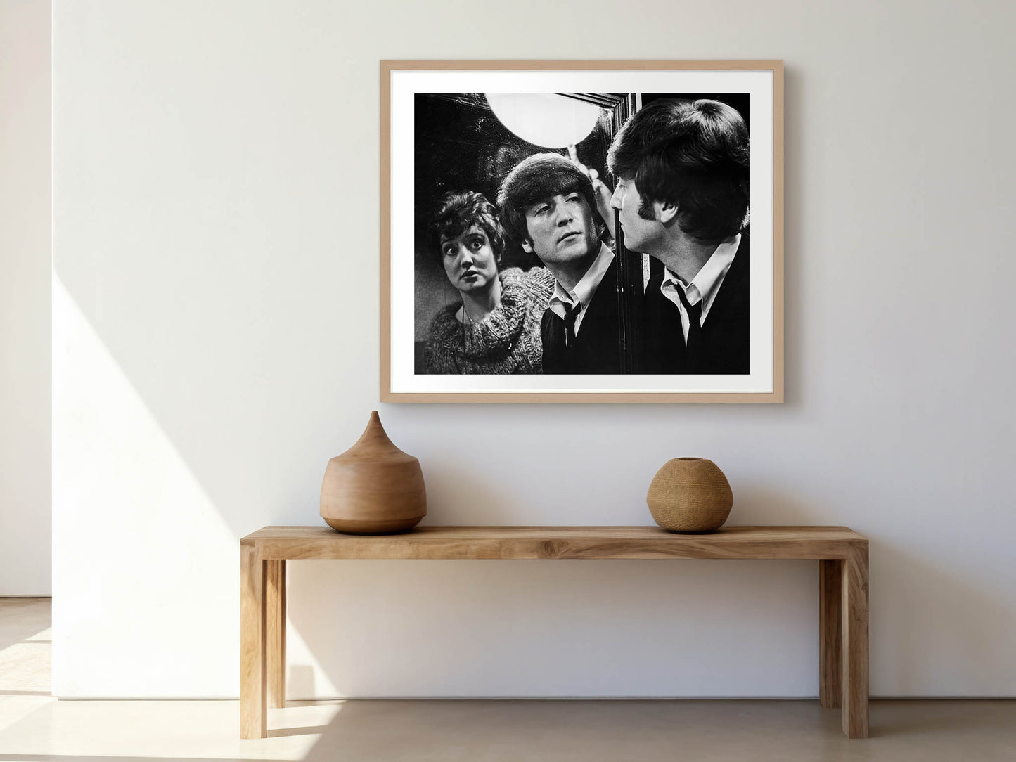Fine Art Print "A Hard Day's Night", 1964. Director: Richard Lester. Stars: John Lennon, Paul McCartney, George Harrison, Ringo Starr