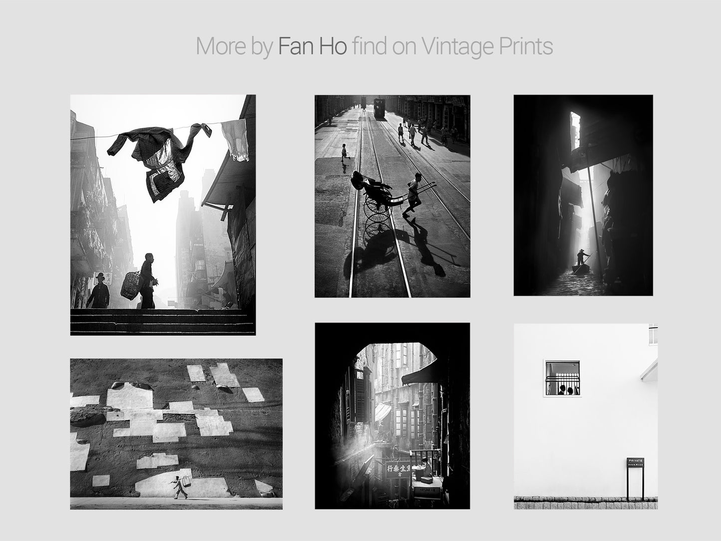 Fine Art Photo by Fan Ho, Hong Kong Venice Vintage Print Poster, Hong Kong, 1962 ٠ 何藩 Ho Fan