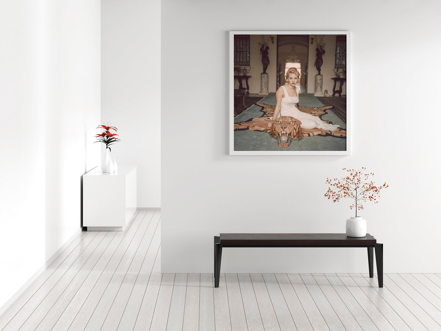 Fine Art Photo by Slim Aarons Beauty And The Beast Print Poster, 1961