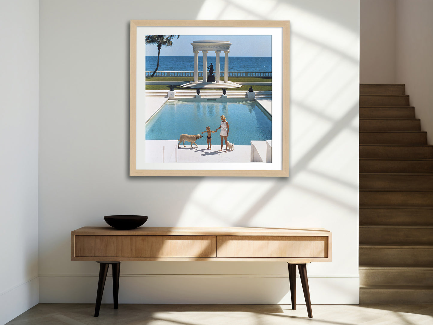 Fine Art Poster by Slim Aarons, Nice Pool Villa Artemis, Palm Beach Print Poster, 1962