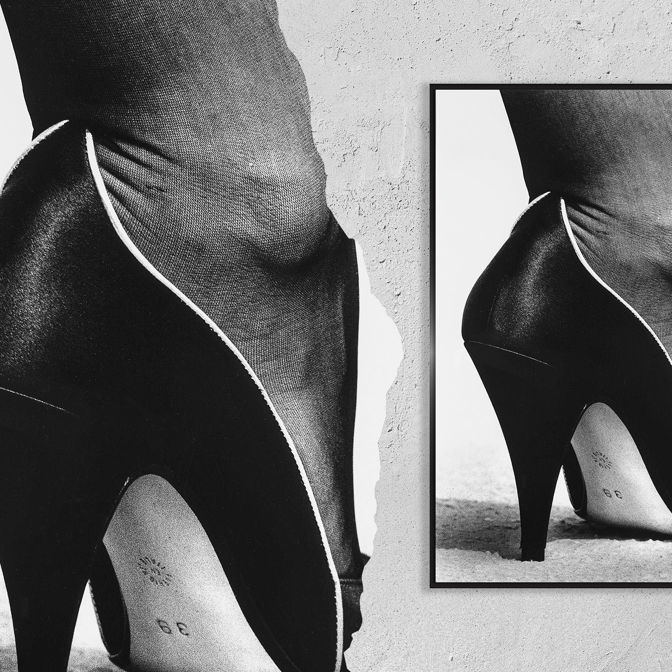 Fine Art Photo by Helmut Newton, Shoe Print Poster, Monte-Carlo, 1983