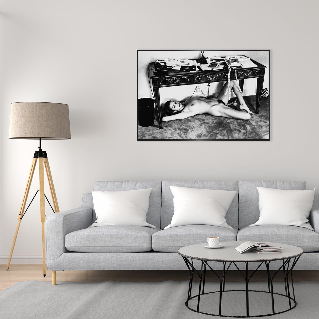 Fine Art Photo by Helmut Newton Print Poster, Domestic Nude 10, Hollywood, 1992