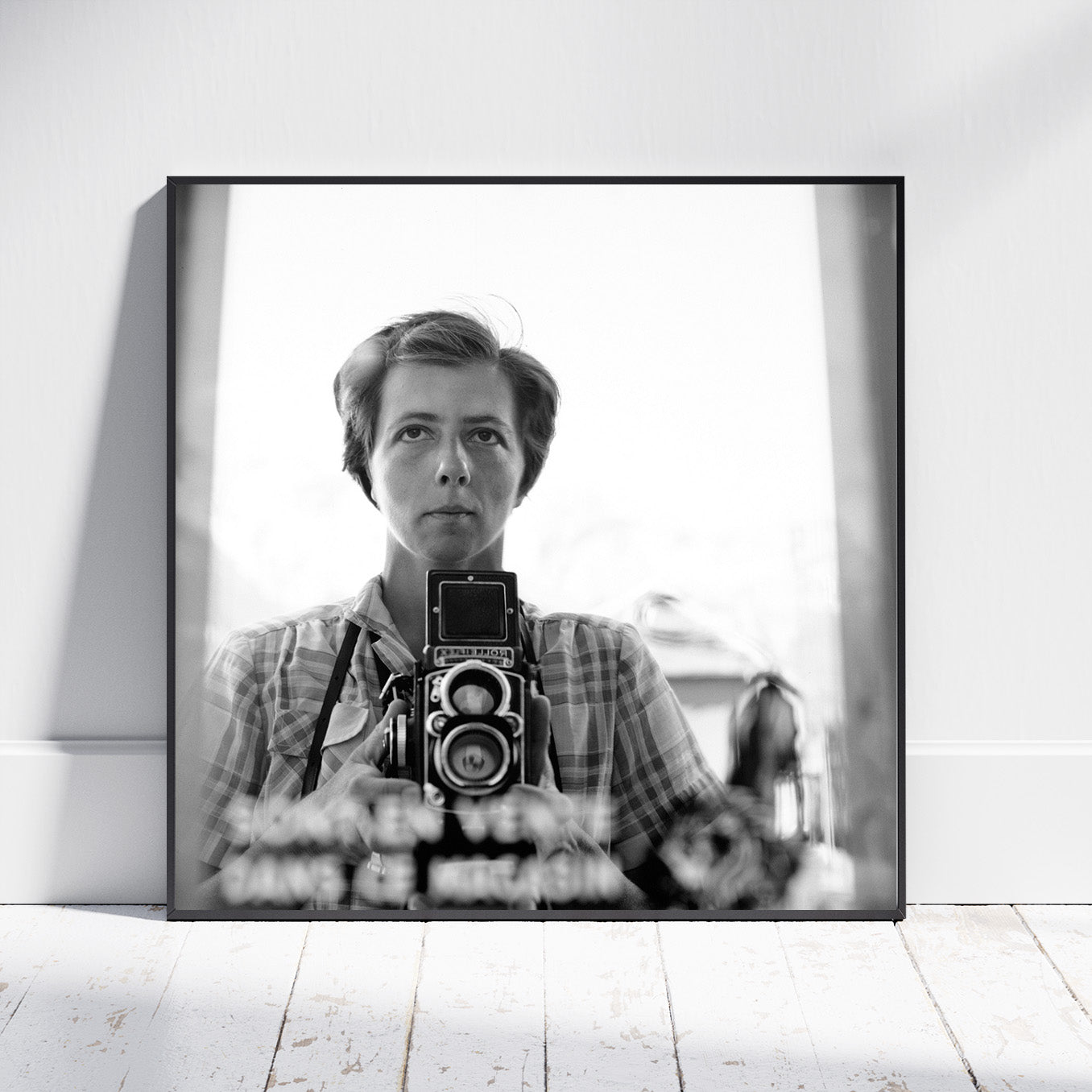 Fine Art Photo by Vivian Maier Self-Portrait Vintage Print Poster, New York, 1959 (Vivian Maier Self Portrait)