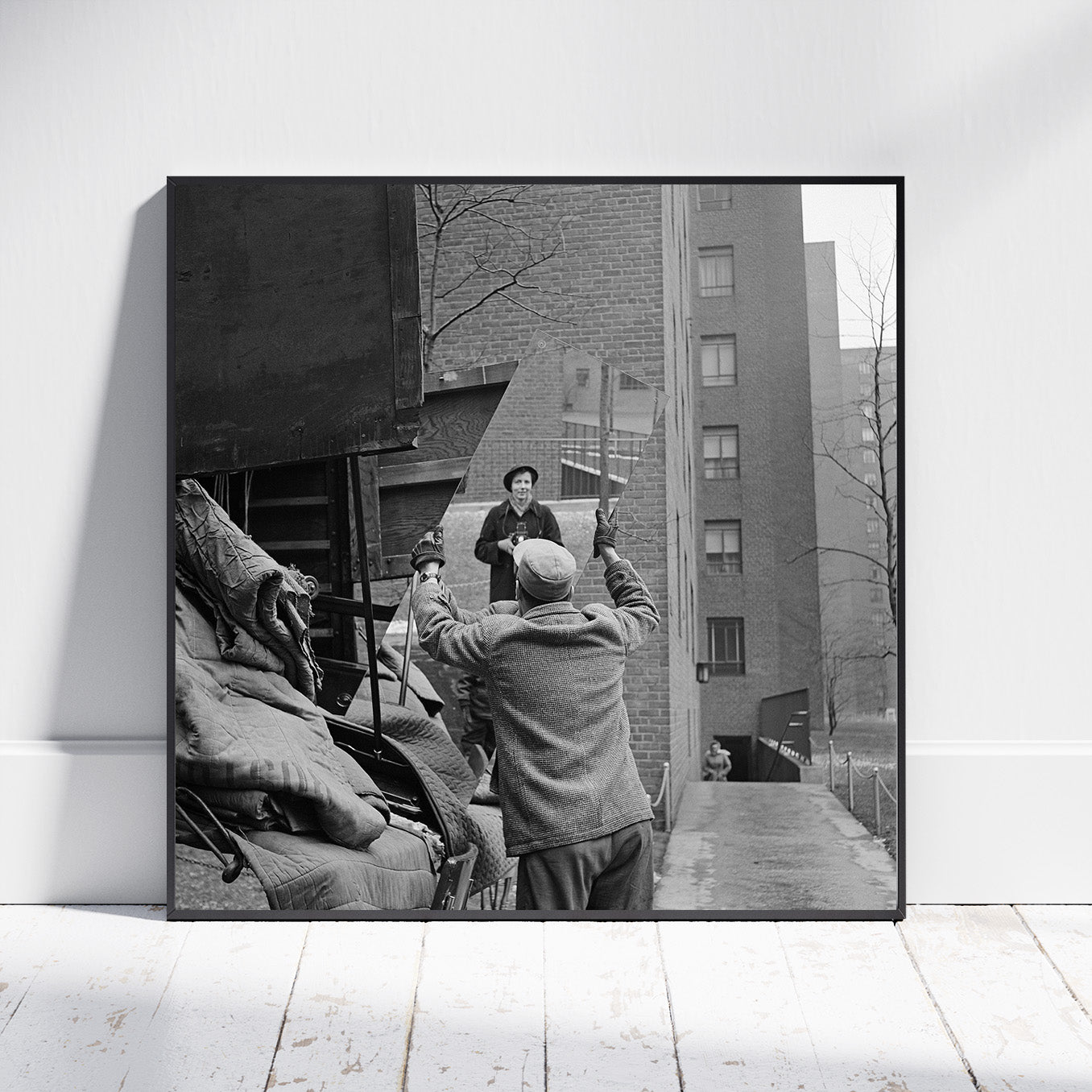 Fine Art Photo by Vivian Maier Self-Portrait Vintage Print Poster, New York, 1955 (Vivian Maier Self-Portrait)