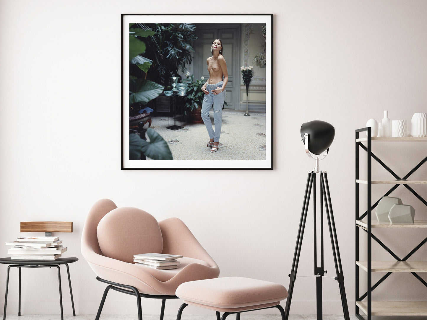 Helmut Newton, Carla Bruni Print Poster