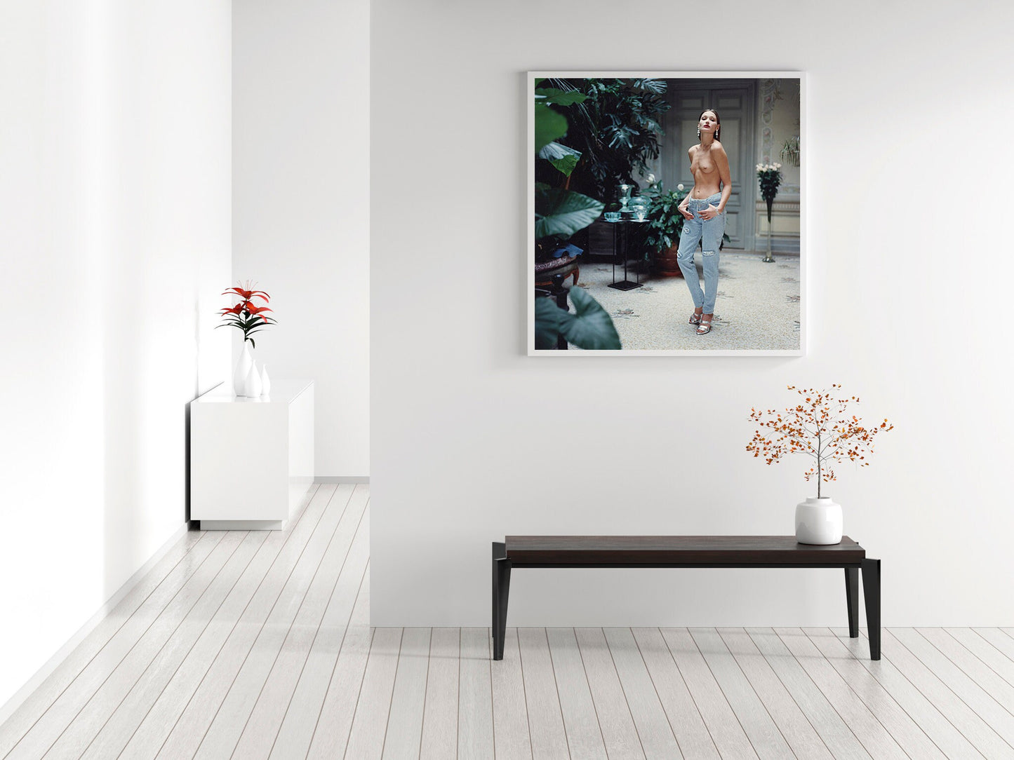 Helmut Newton, Carla Bruni Print Poster