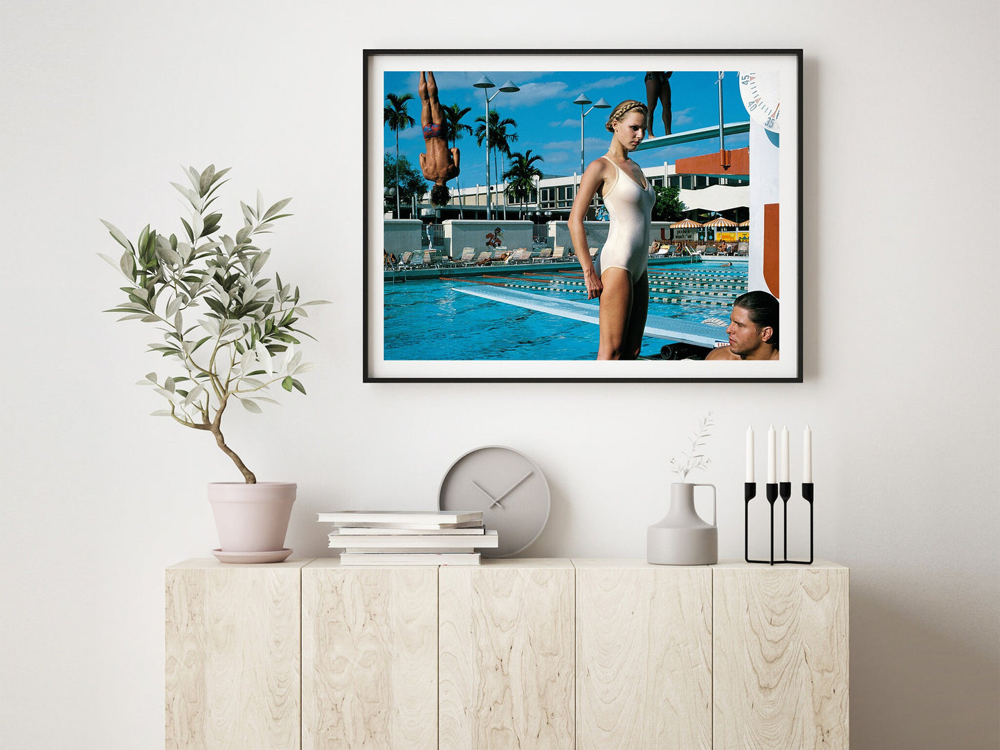 Fine Art Photo by Helmut Newton, Print Poster, Pool in Miami, 1970