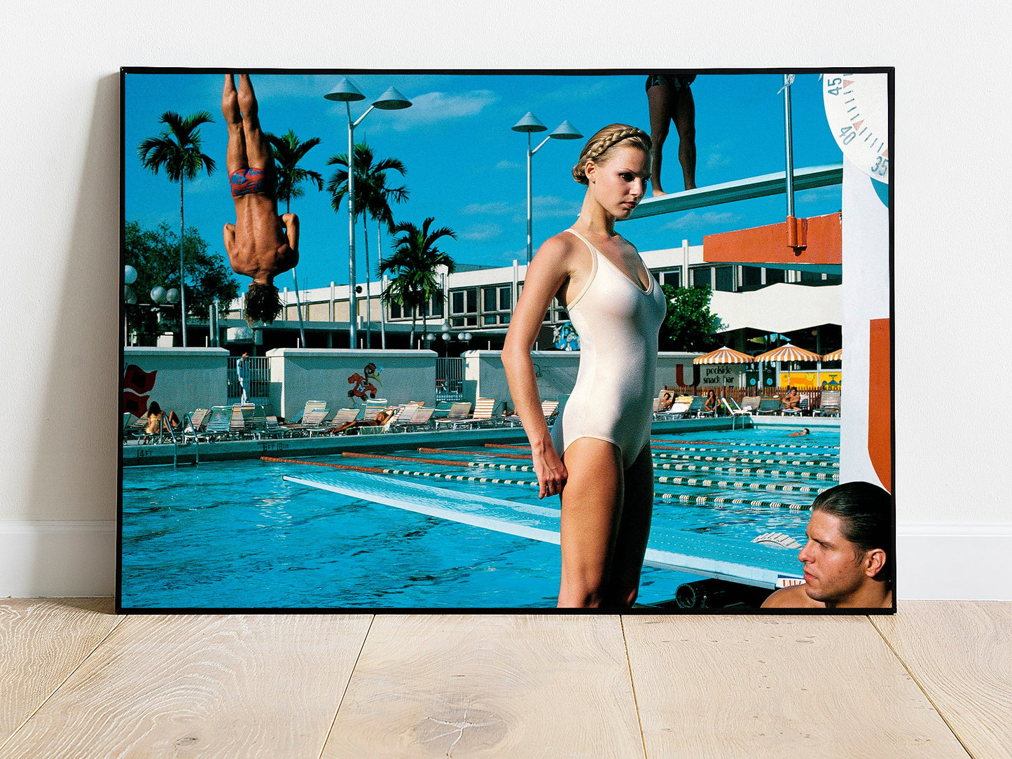 Fine Art Photo by Helmut Newton, Print Poster, Pool in Miami, 1970
