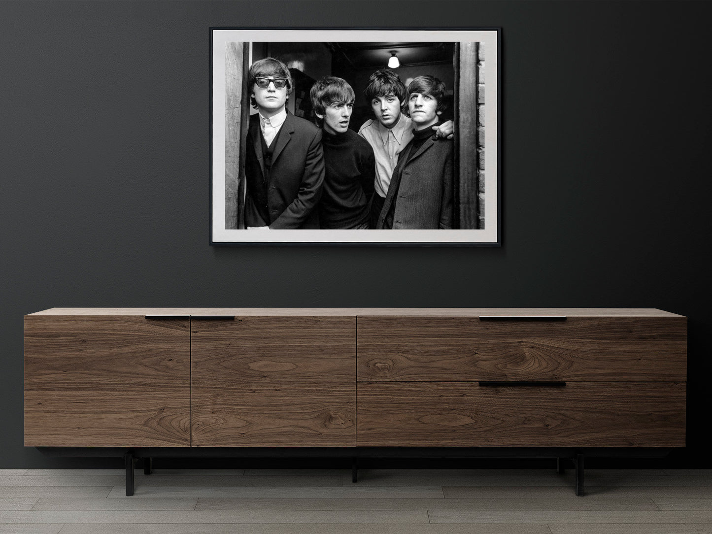 Fine Art Poster The Beatles Print Poster, John Lennon, Paul McCartney, George Harrison, Ringo Starr