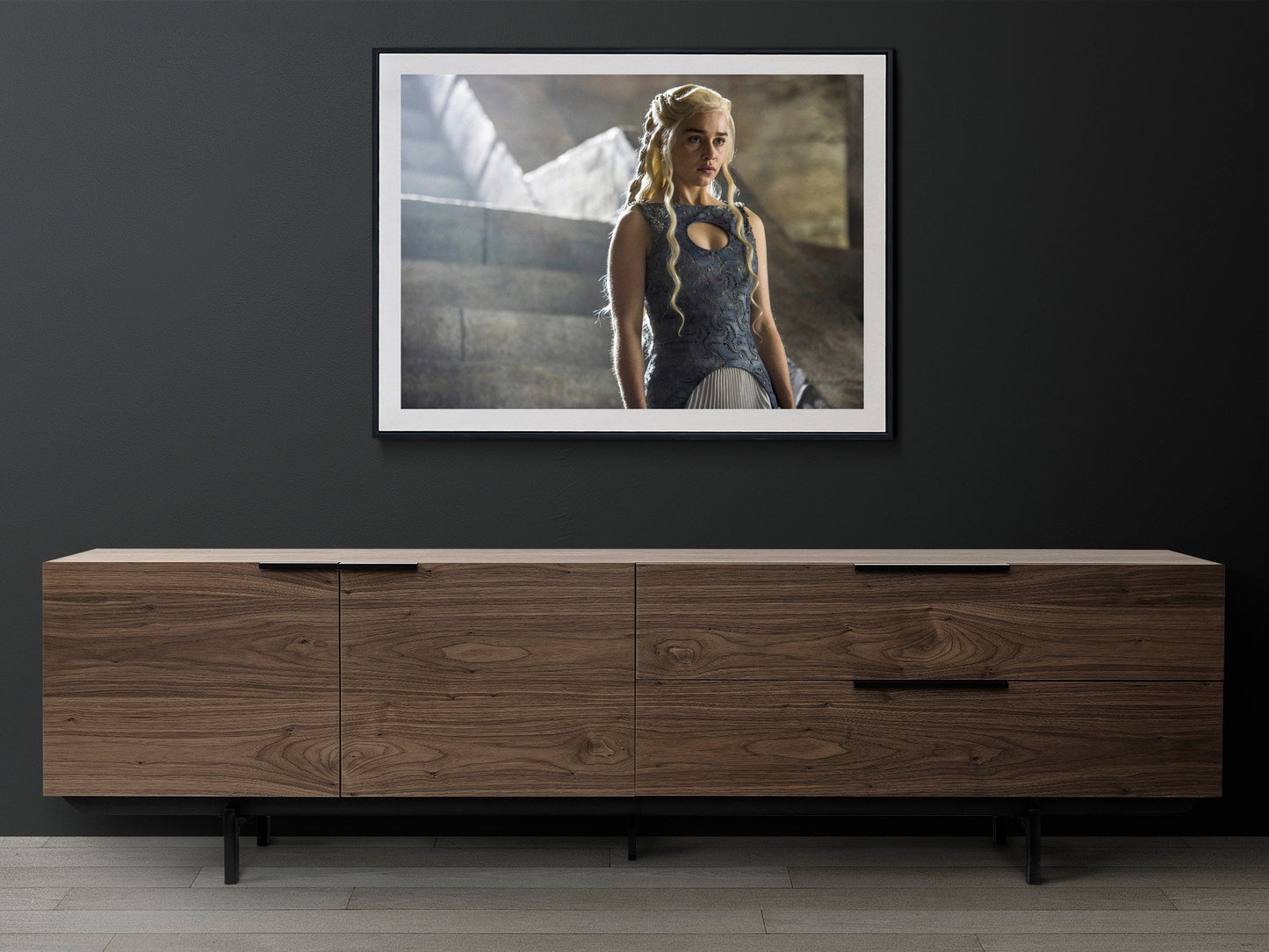 Game Of Thrones Print Poster, Emilia Clarke, Mother Of Dragons, Daenerys Targaryen