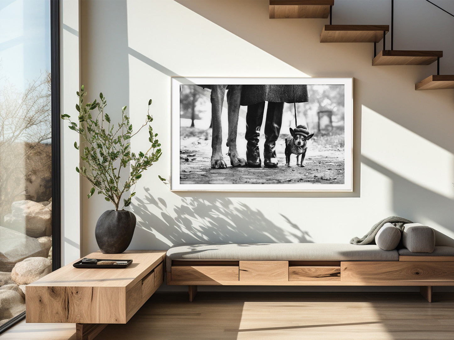 Fine Art Photo by Elliott Erwitt, Dog Legs Print Poster, New York City, USA, 1974