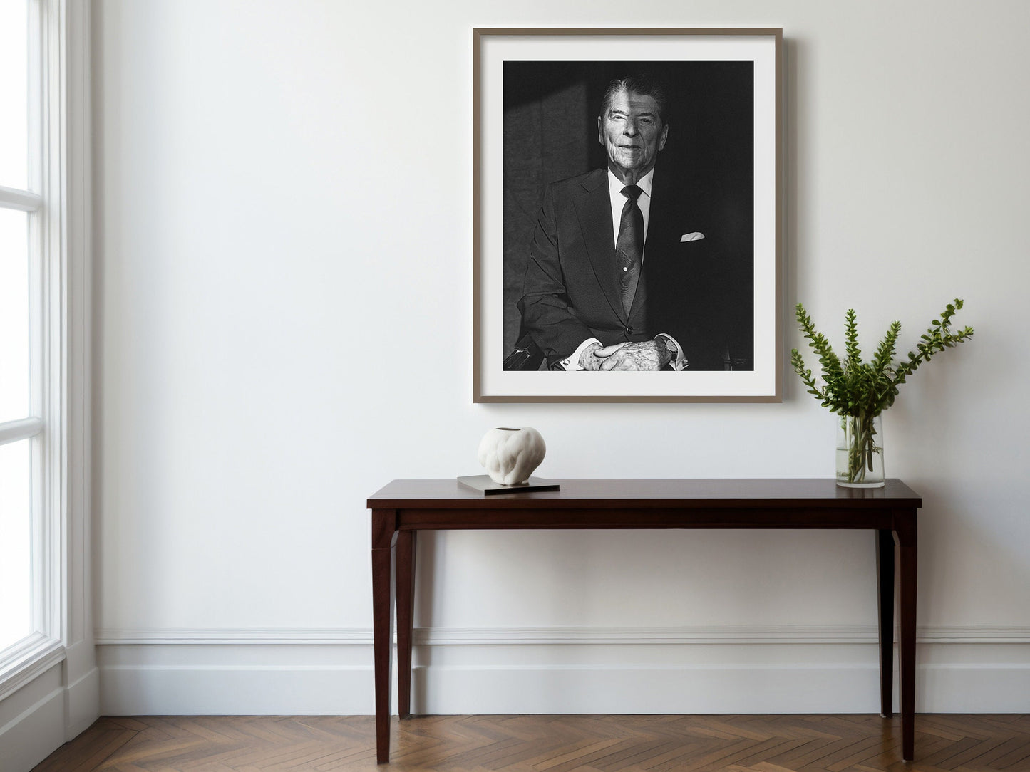 Ronald Reagan Print Poster, 1992, Portrait, 40th President of the United States