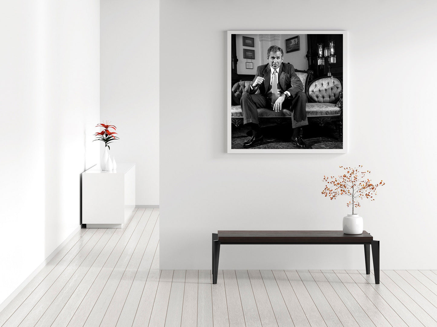 George W. Bush Print Poster, by Harry Benson in Austin, TX, 2000