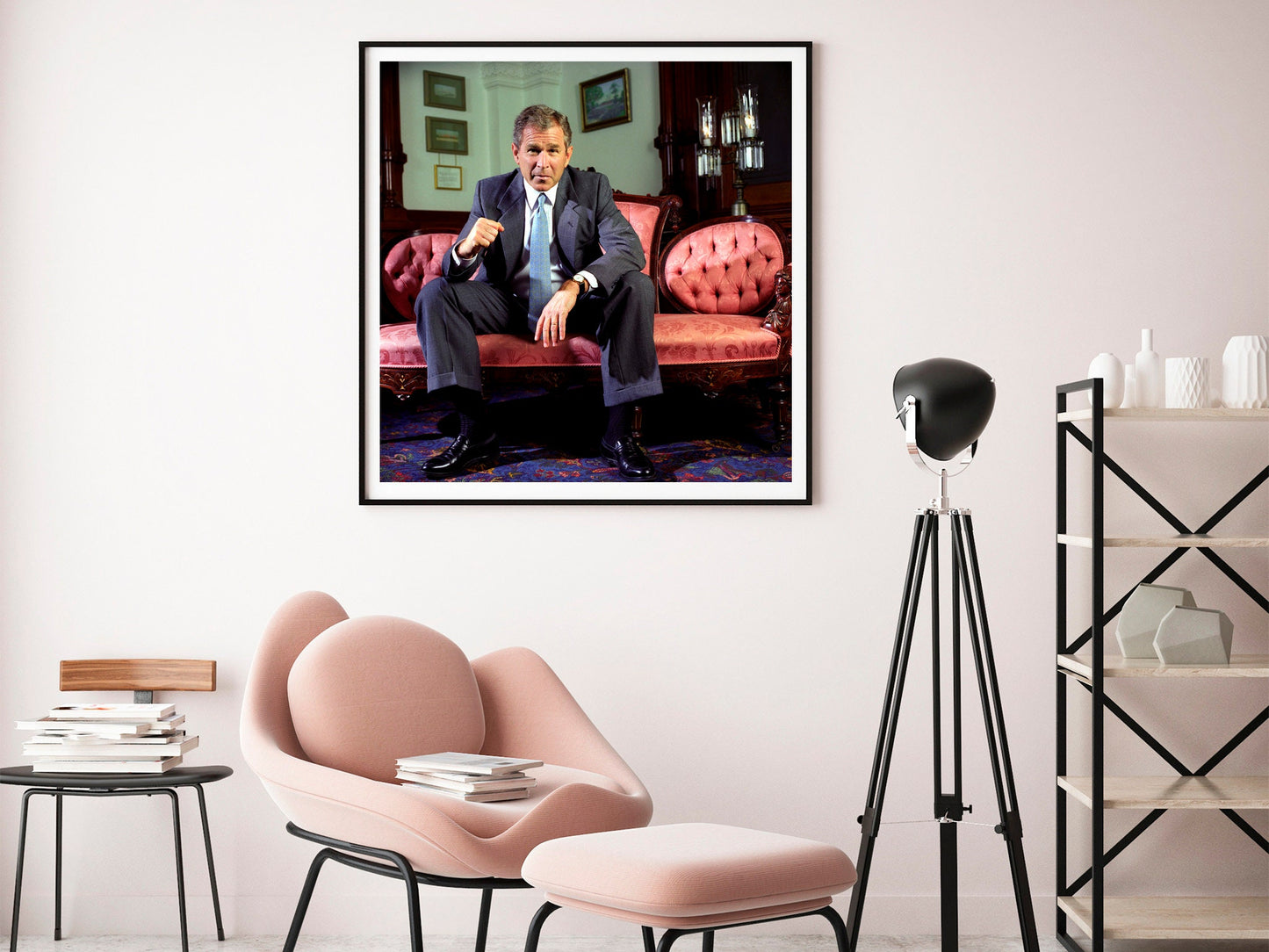 George W. Bush Print Poster, by Harry Benson in Austin, TX, 2000
