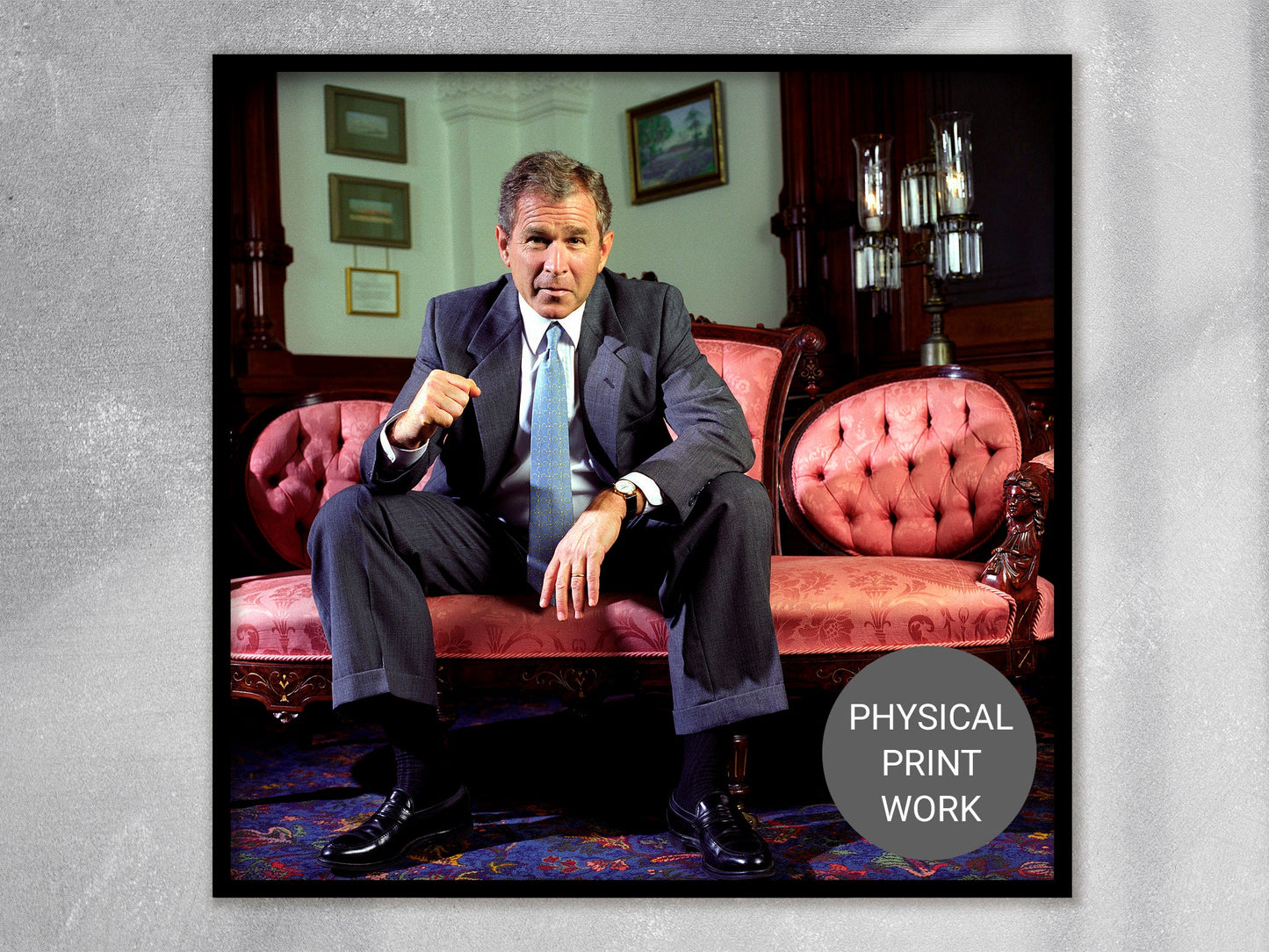 George W. Bush Print Poster, by Harry Benson in Austin, TX, 2000