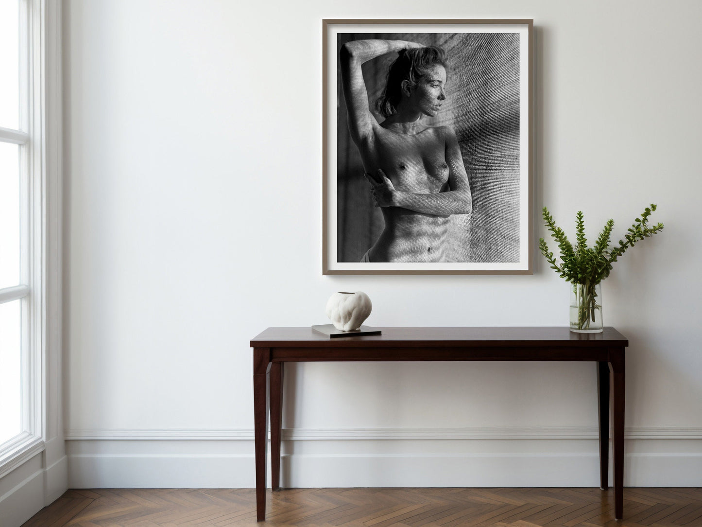 Nude Naked Print Poster, Erotic Photography, Artistic Nude, Lisa Durham, New York City, 1986 by Arthur Elgor