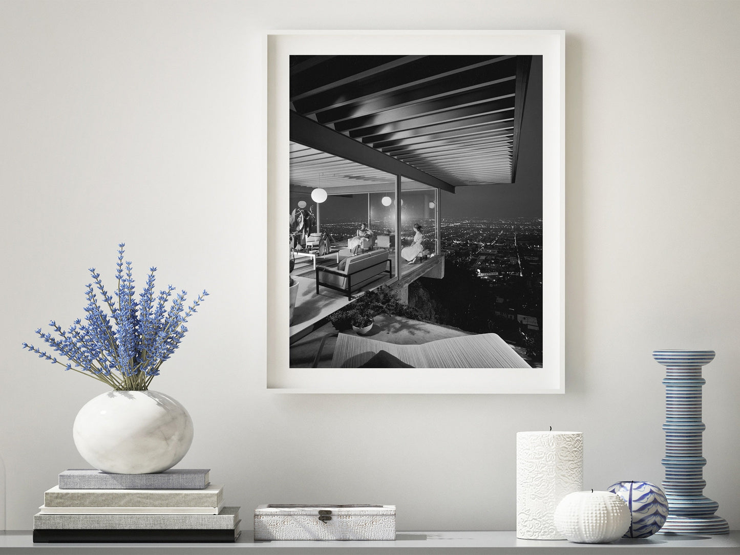 Julius Shulman Poster Print, Case Study House #22, Pierre Koenig, Los Angeles, California, 1960