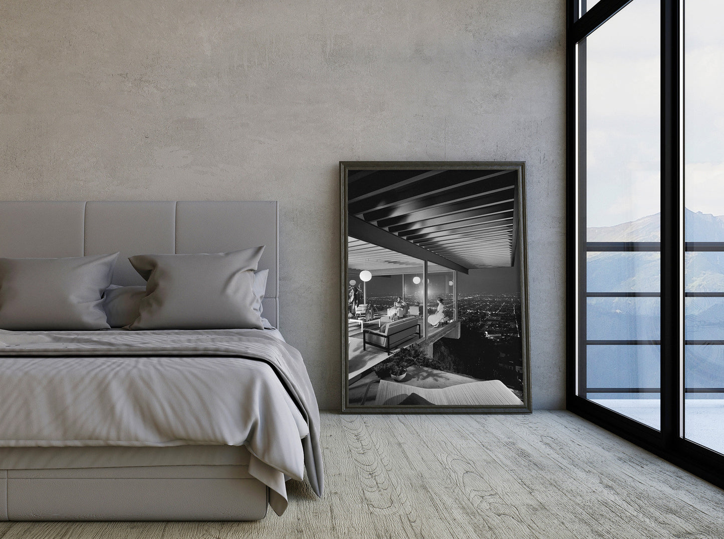 Julius Shulman Poster Print, Case Study House #22, Pierre Koenig, Los Angeles, California, 1960