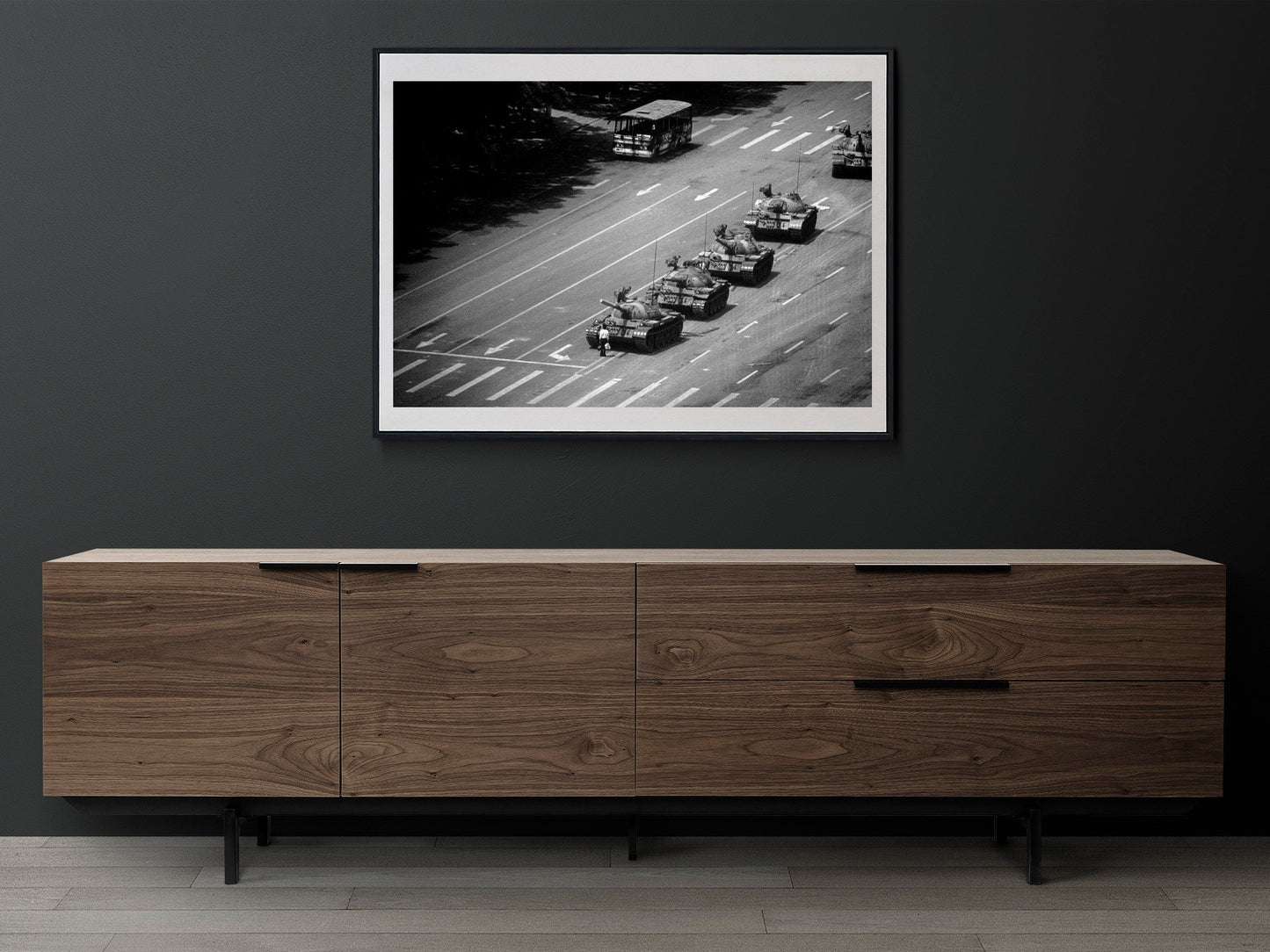 The Tank Man Print Poster, Tiananmen Square, Beijing, June 4, 1989, by Stuart Franklin