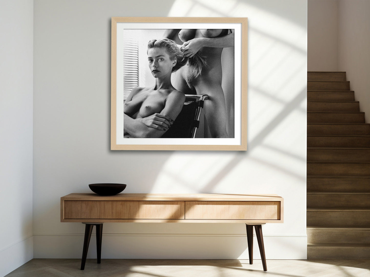 Fine Art Photo by Helmut Newton Print Poster, Akt, Hollywood
