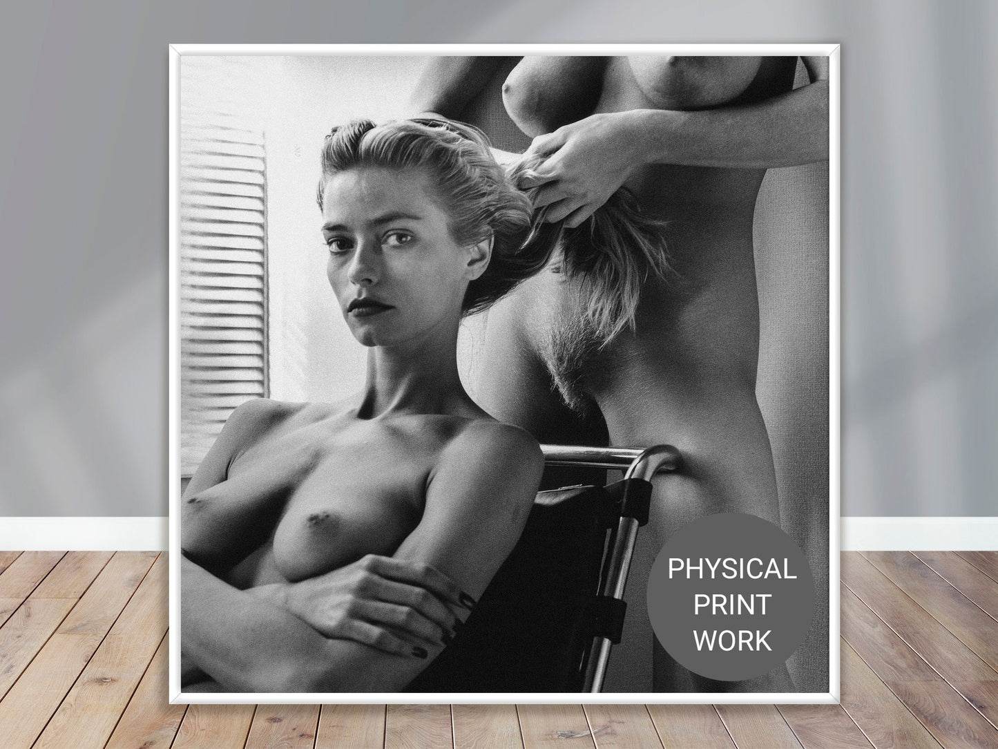 Fine Art Photo by Helmut Newton Print Poster, Akt, Hollywood