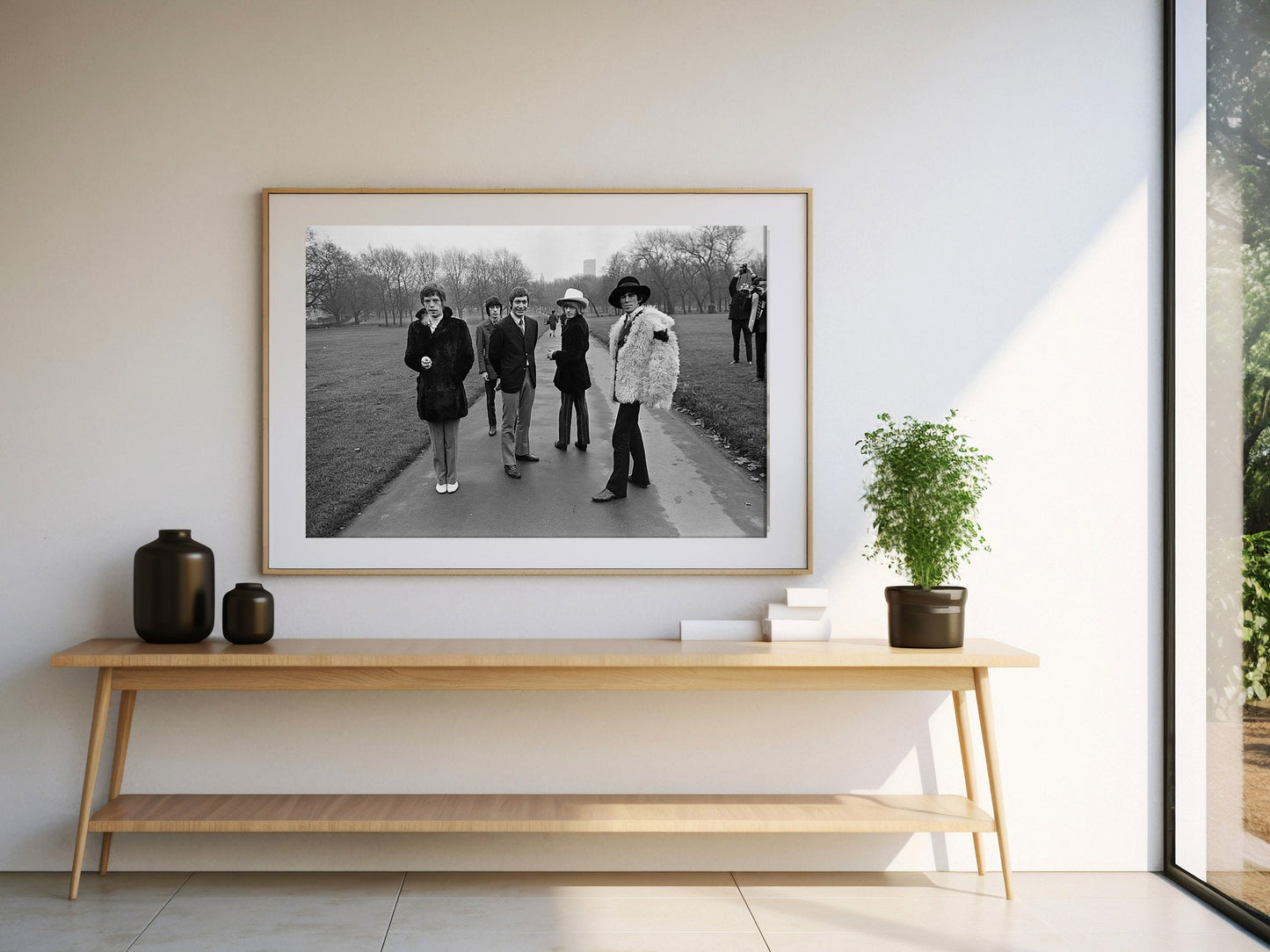 Roger Jackson Poster, British pop group the Rolling Stones taking a stroll through London's Green Park, 1967