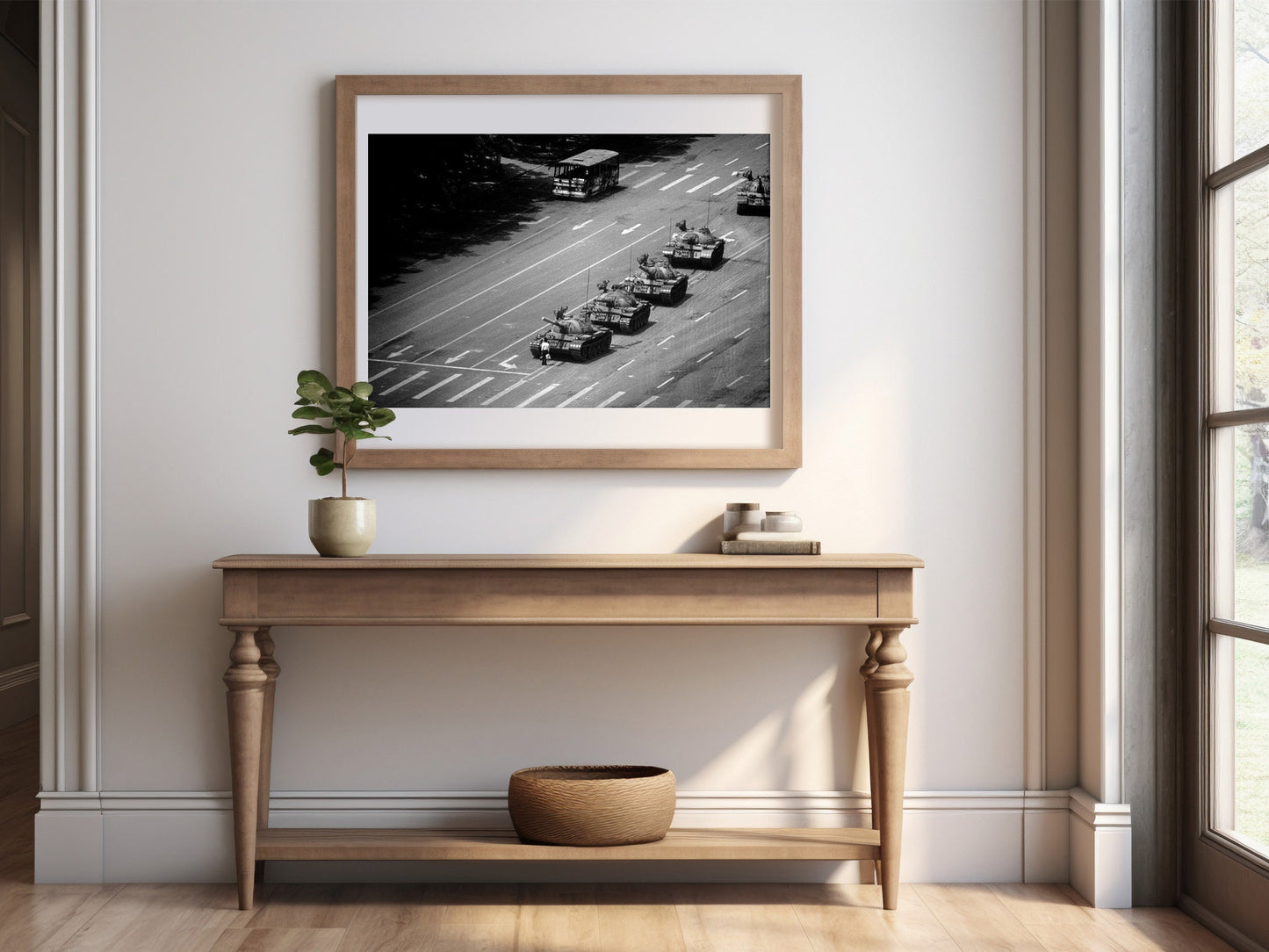 The Tank Man Print Poster, Tiananmen Square, Beijing, June 4, 1989, by Stuart Franklin
