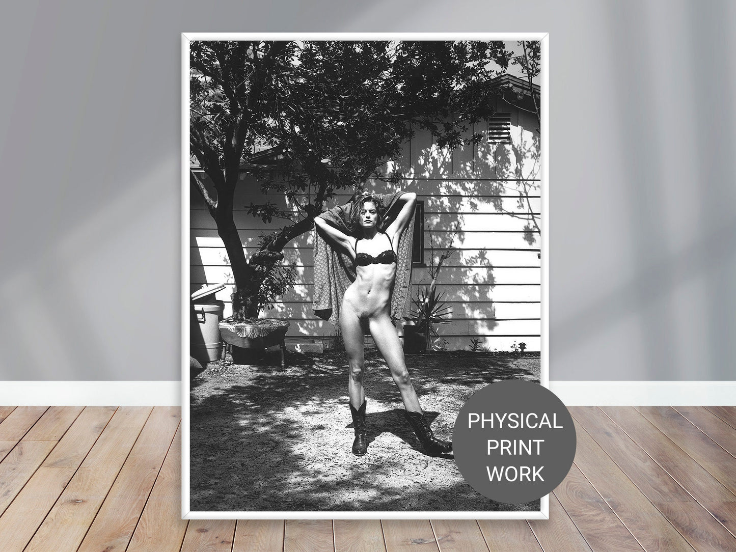 Helmut Newton Print Poster, Miss Longwell, Sherman Oaks, California, 1992