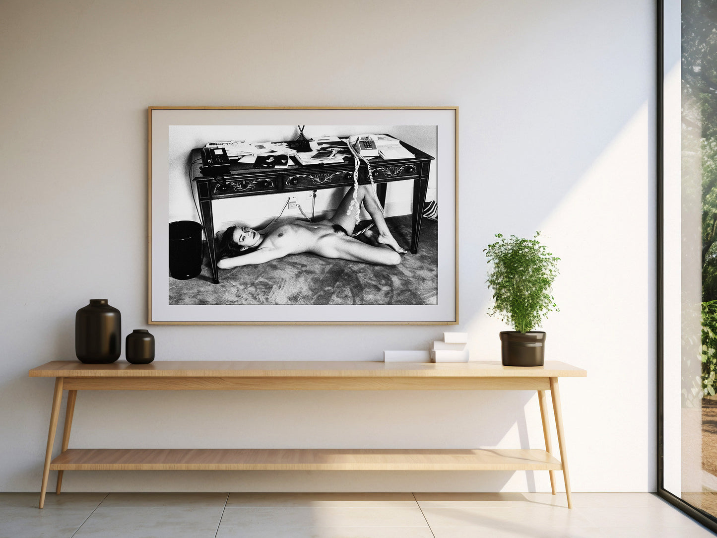 Fine Art Photo by Helmut Newton Print Poster, Domestic Nude 10, Hollywood, 1992