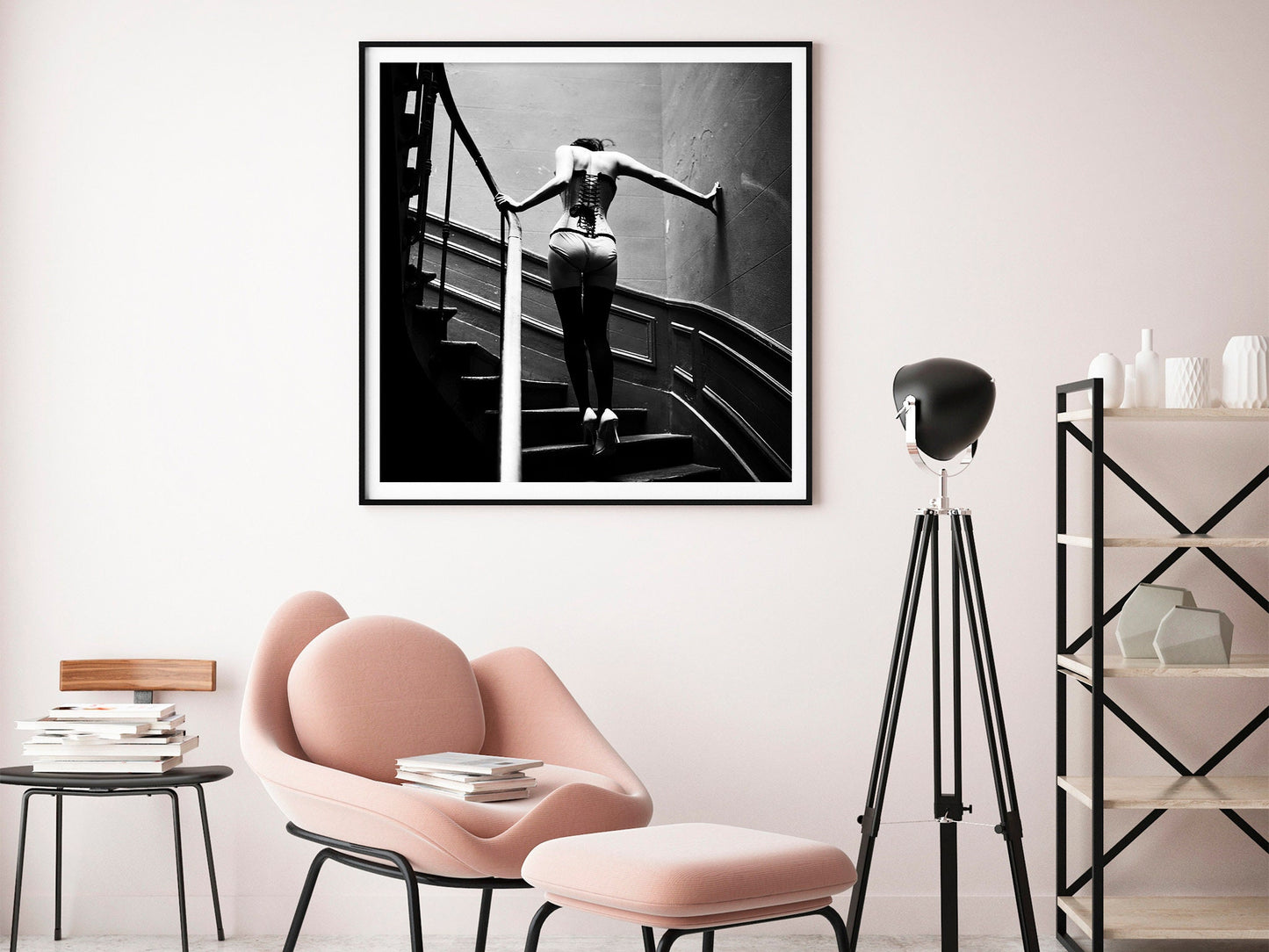 Fine Art Photo by Ellen von Unwerth, Upstairs Print Poster, Paris, 1996