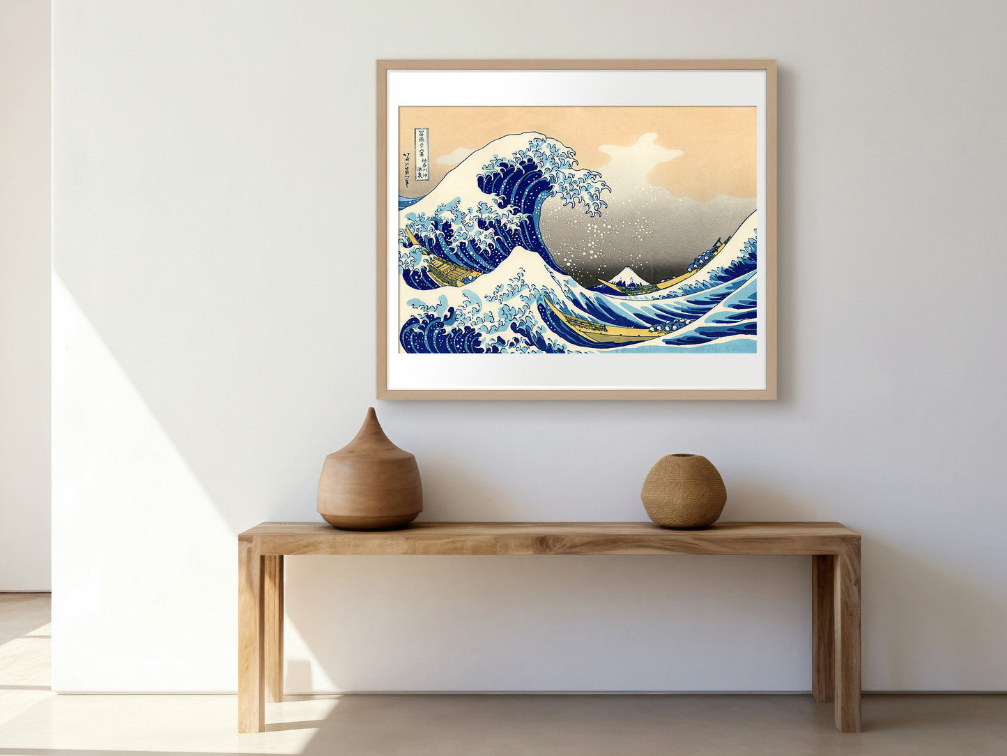 Katsushika Hokusai, The Great Wave off Kanagawa Print Poster, Japanese art, 1831, Reproduction, Painting
