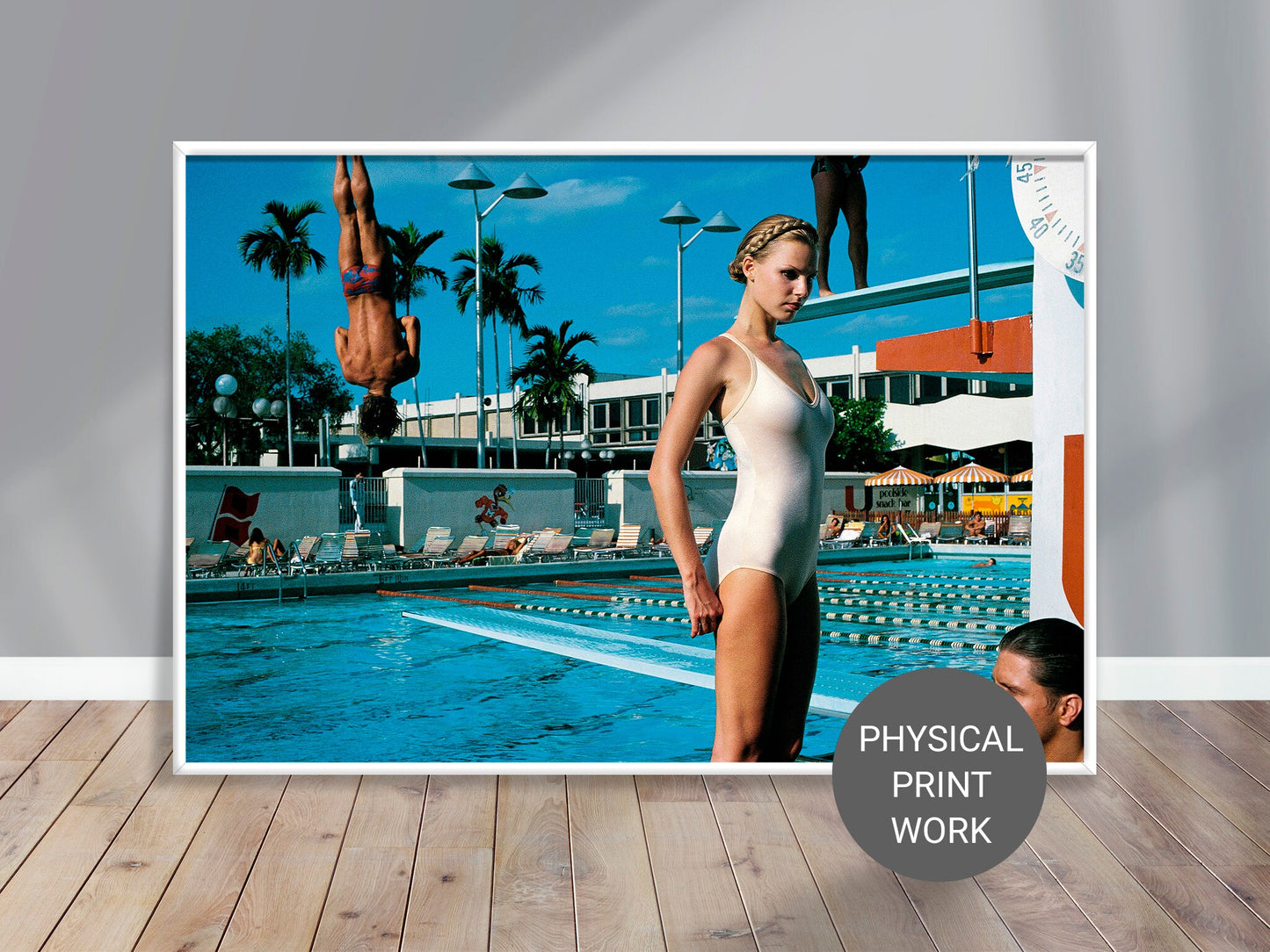 Fine Art Photo by Helmut Newton, Print Poster, Pool in Miami, 1970