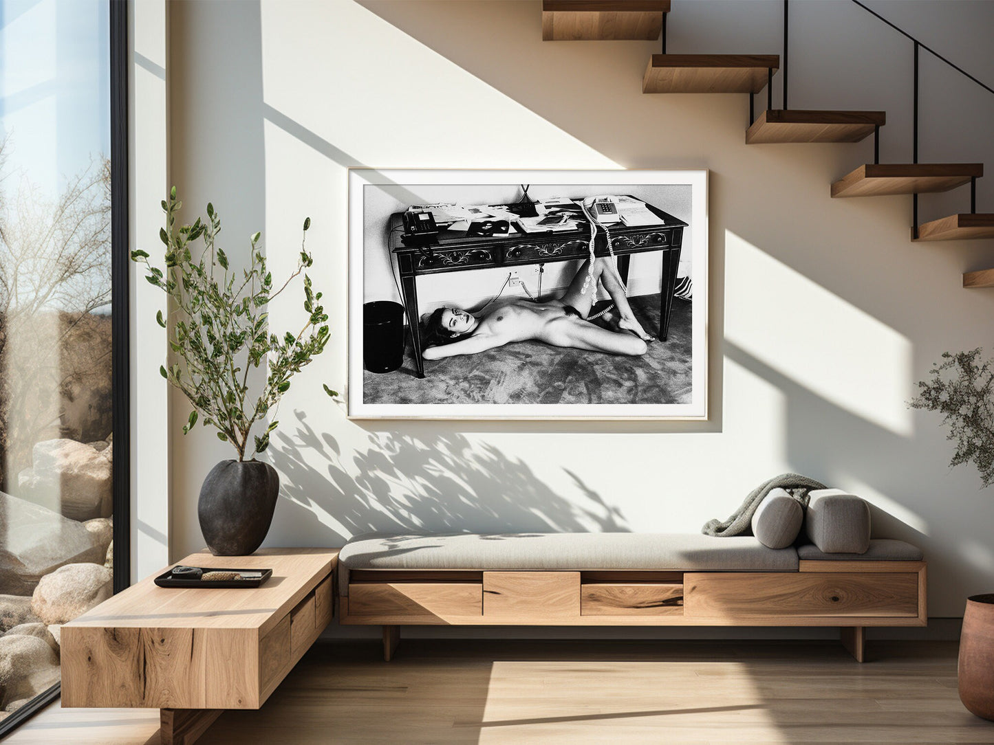 Fine Art Photo by Helmut Newton Print Poster, Domestic Nude 10, Hollywood, 1992