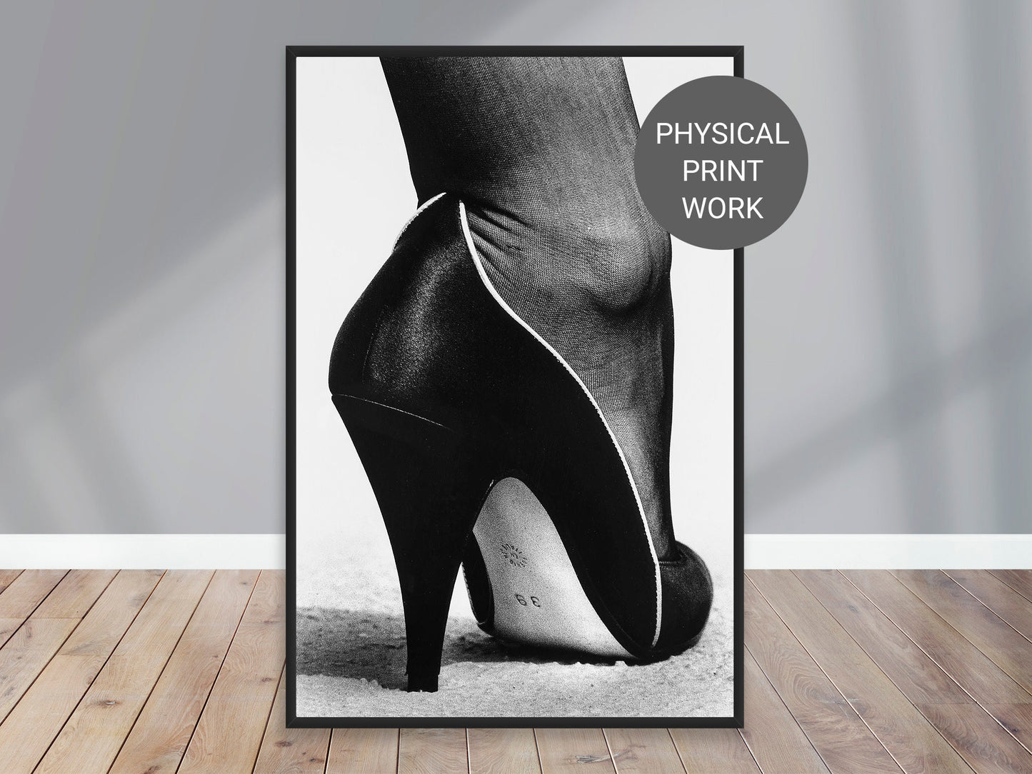 Fine Art Photo by Helmut Newton, Shoe Print Poster, Monte-Carlo, 1983