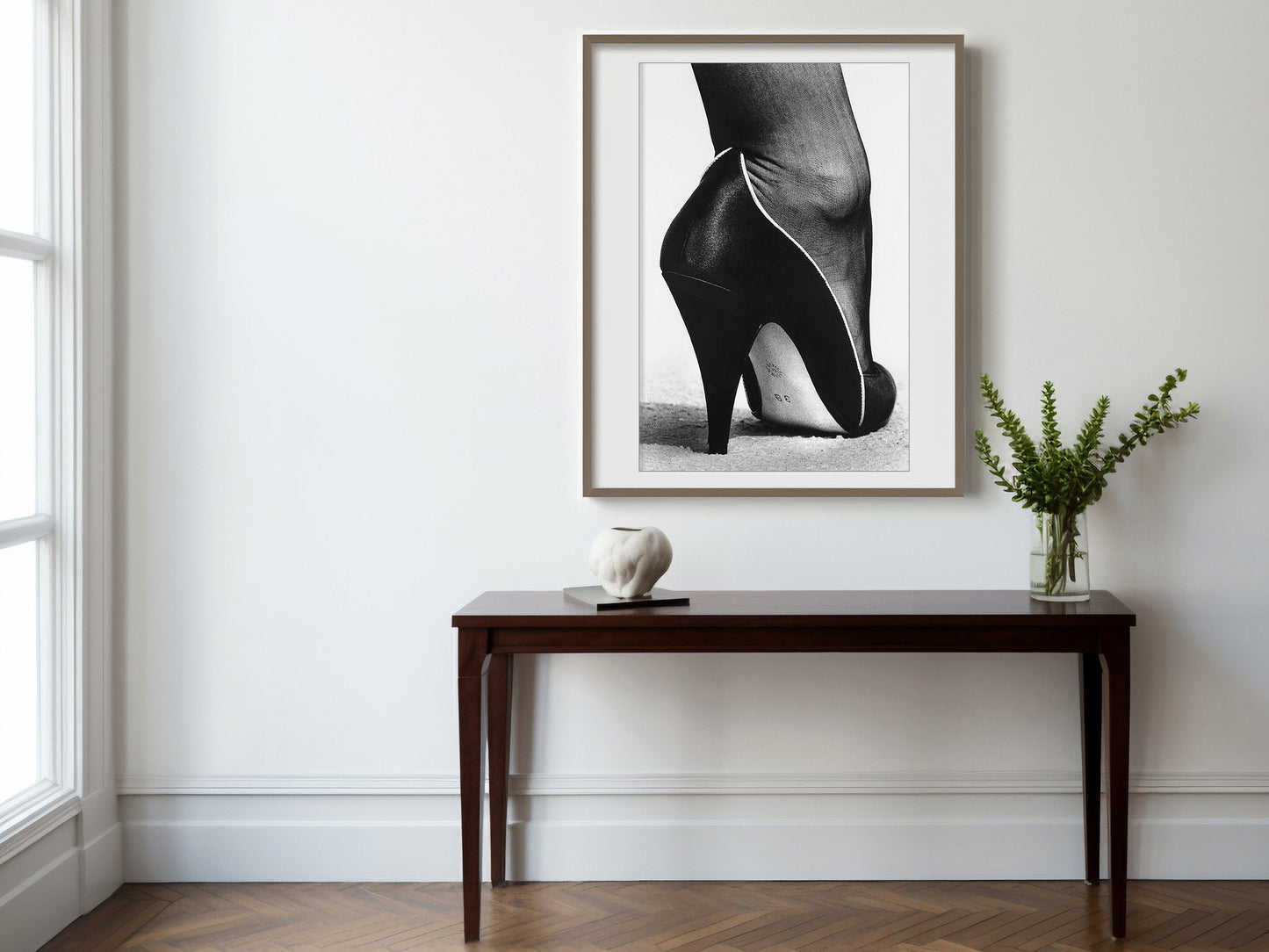 Fine Art Photo by Helmut Newton, Shoe Print Poster, Monte-Carlo, 1983