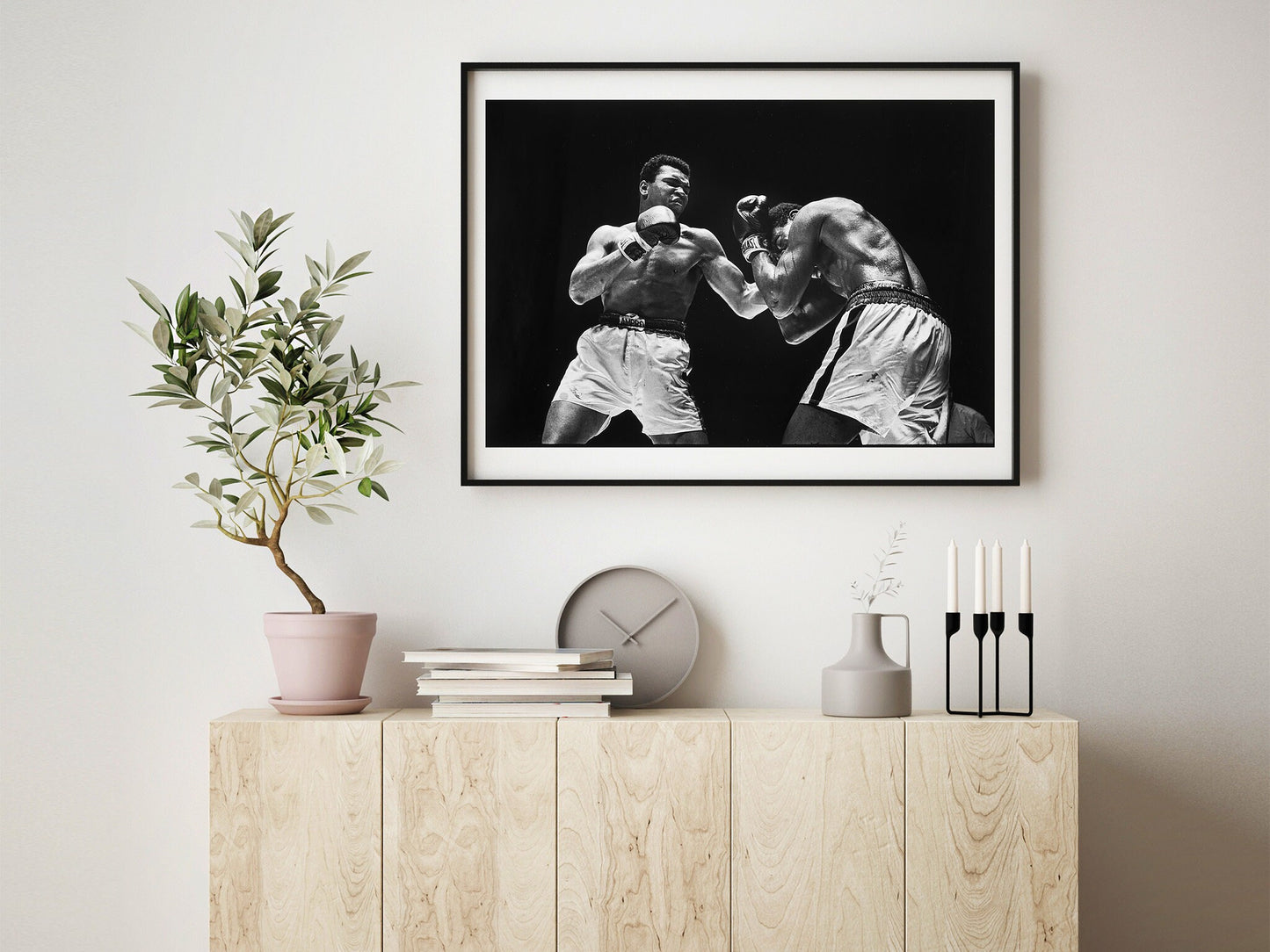 Fine Art Photo of Muhammad Ali vs. Ernie Terrell Print Poster, Houston Astrodome, February 6, 1967