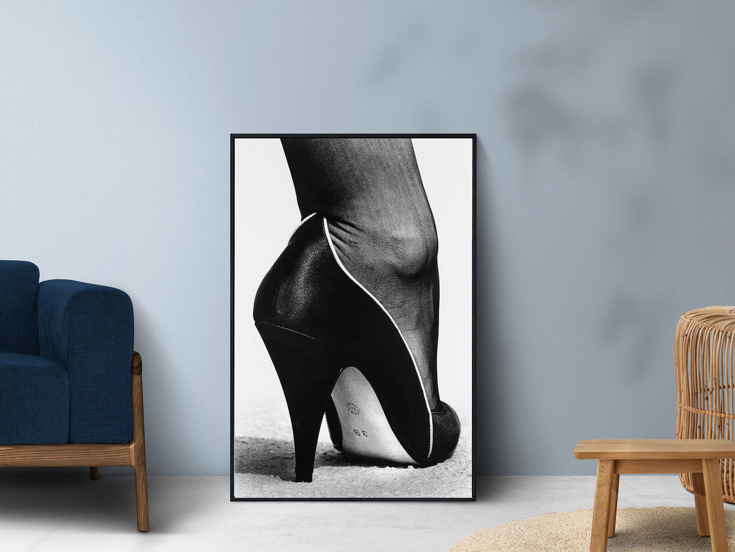 Fine Art Photo by Helmut Newton, Shoe Print Poster, Monte-Carlo, 1983