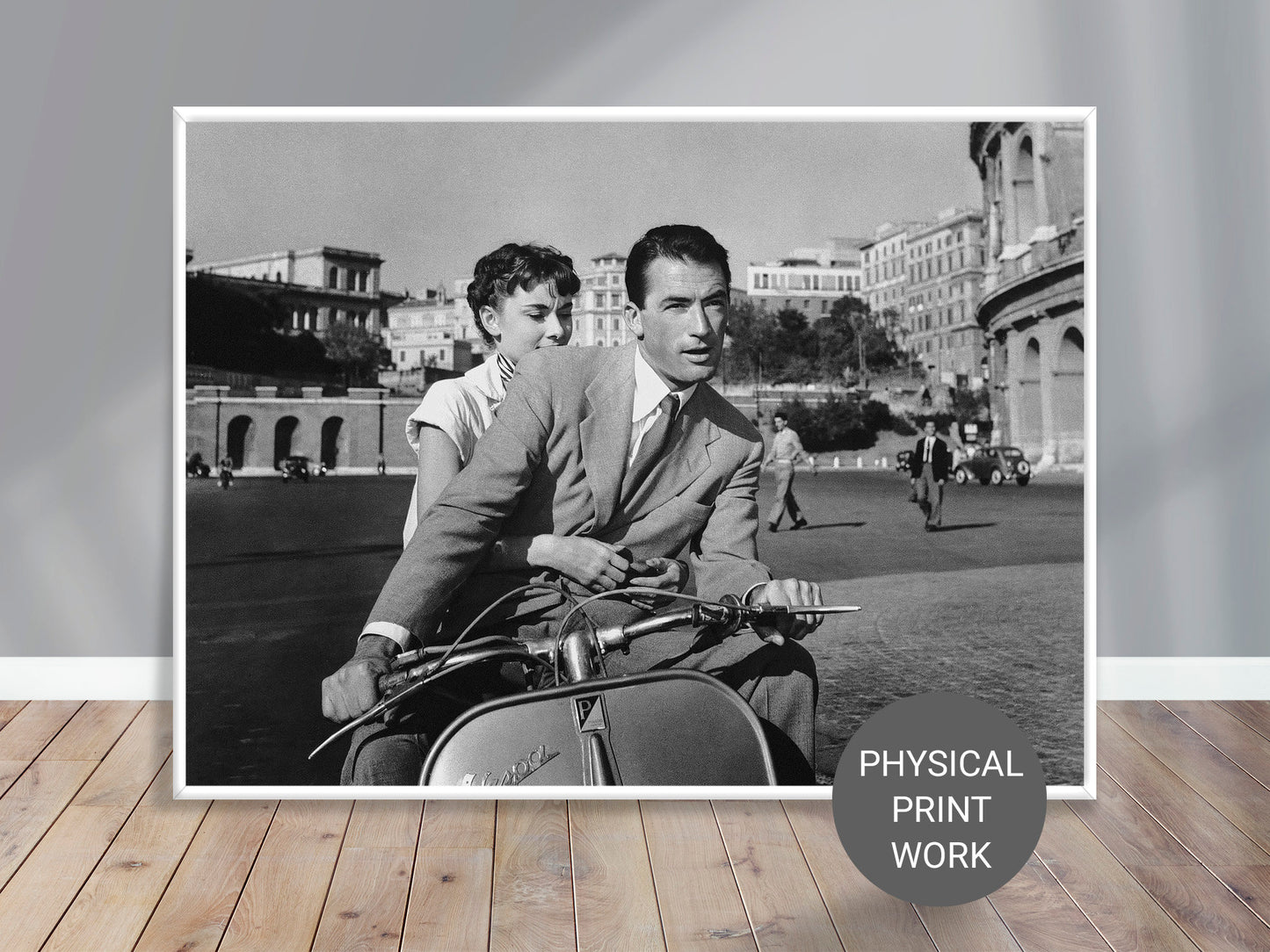Audrey Hepburn Print Poster, Roman Holiday, 1953