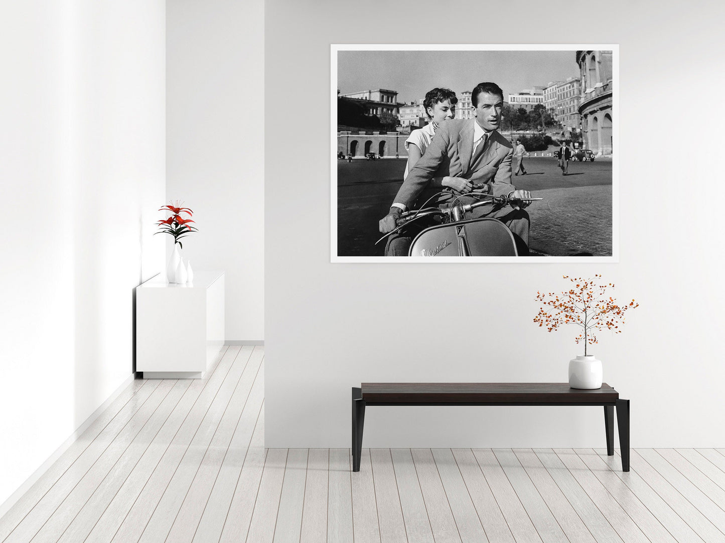 Audrey Hepburn Print Poster, Roman Holiday, 1953