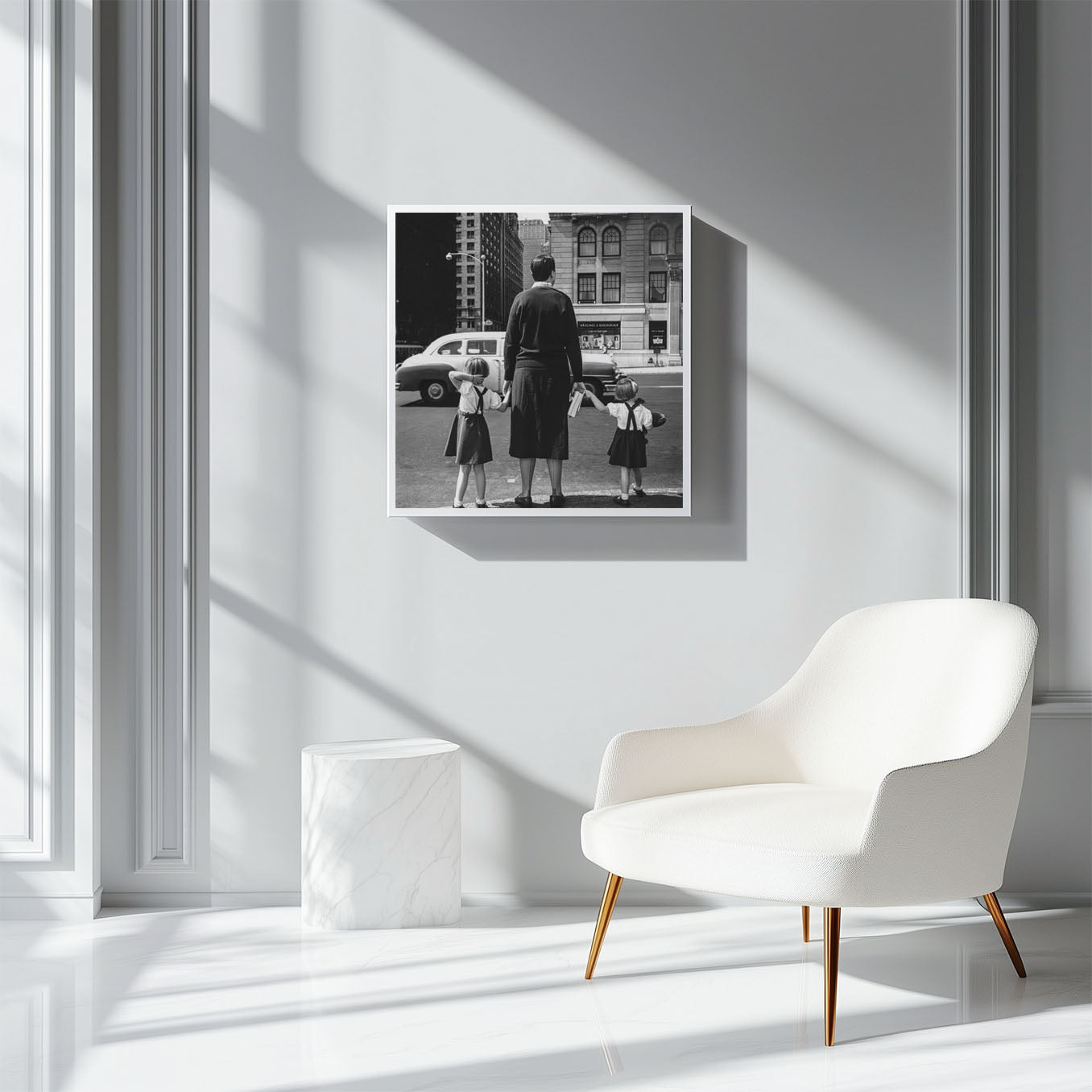 Fine Art Photo by Vivian Maier Vintage Print Poster, New York, 1954