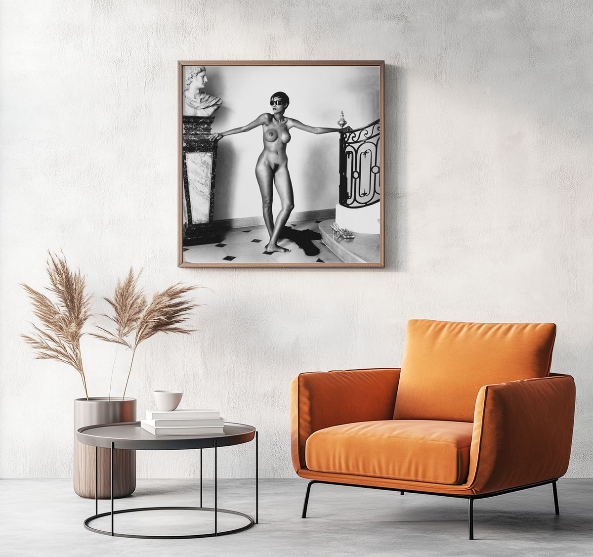 Fine Art Photo by Helmut Newton Print Poster, "Iman", Monte Carlo, 1990