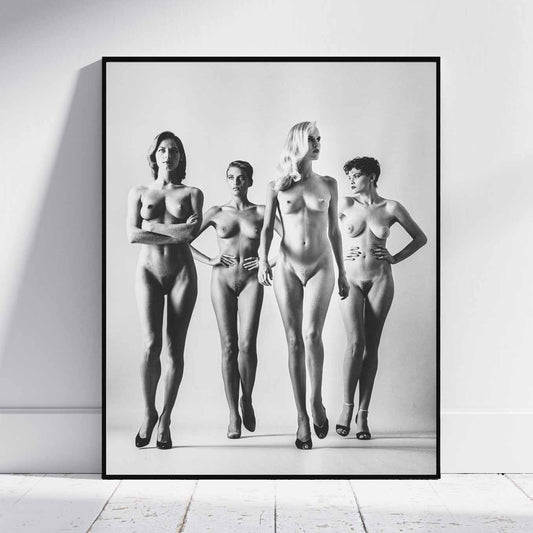 Fine Art Photo by Helmut Newton, Sie Kommen (Naked) Print Poster, 1981