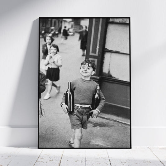 Fine Art Photo by Henri Cartier-Bresson Print Poster, Rue Mouffetard, Paris, 1954