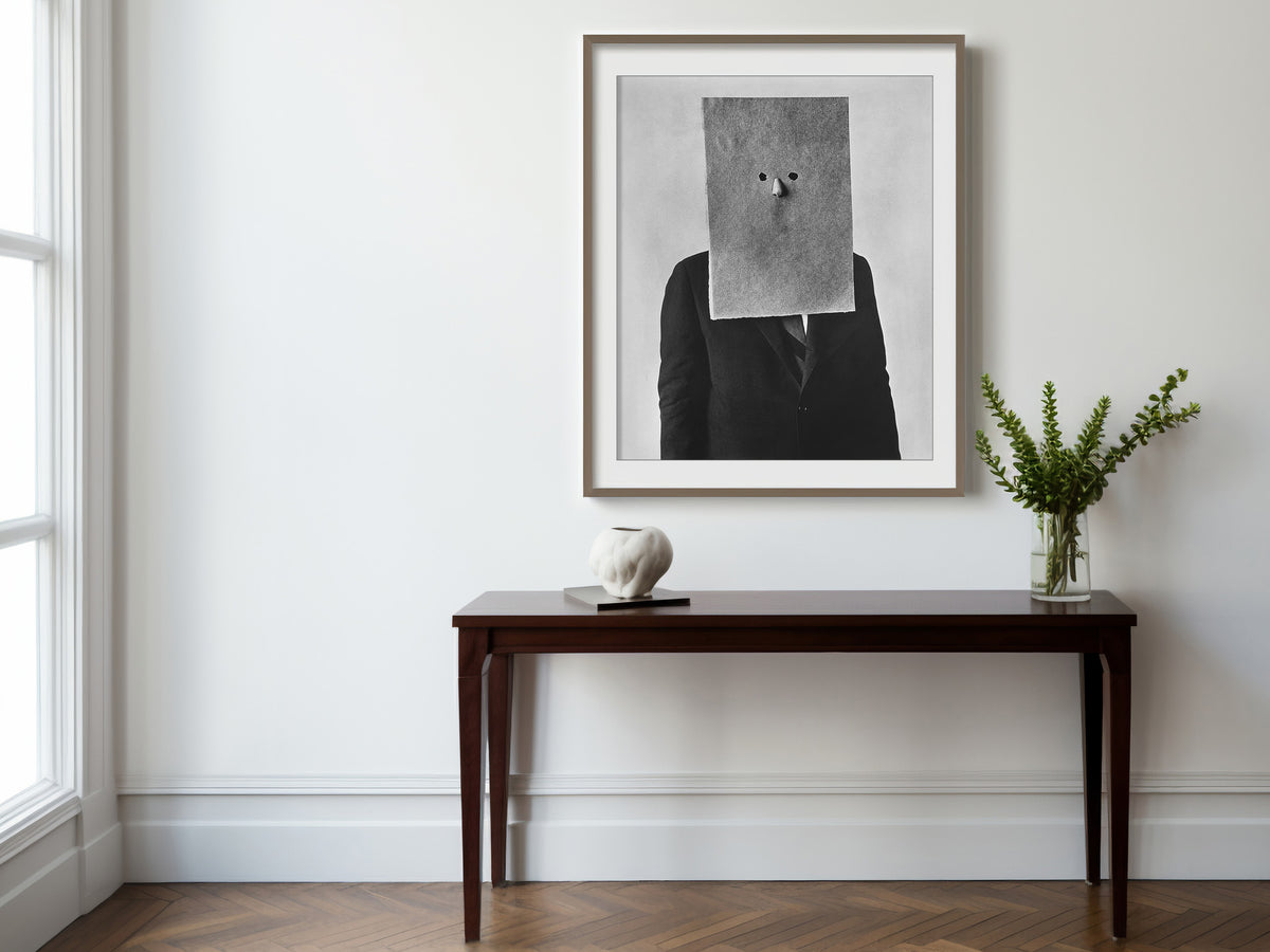 Saul Steinberg in Nose Mask · 1966 · Irving Penn