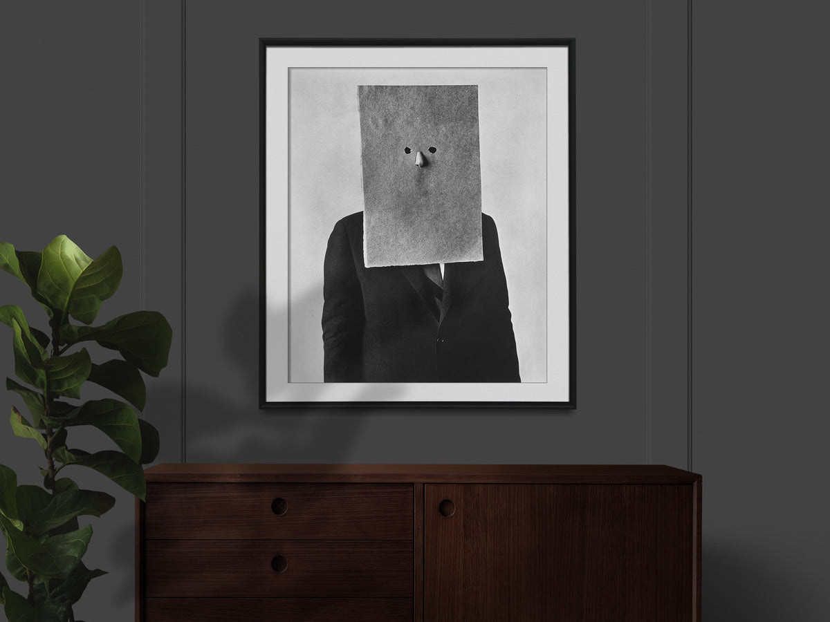 Saul Steinberg in Nose Mask · 1966 · Irving Penn