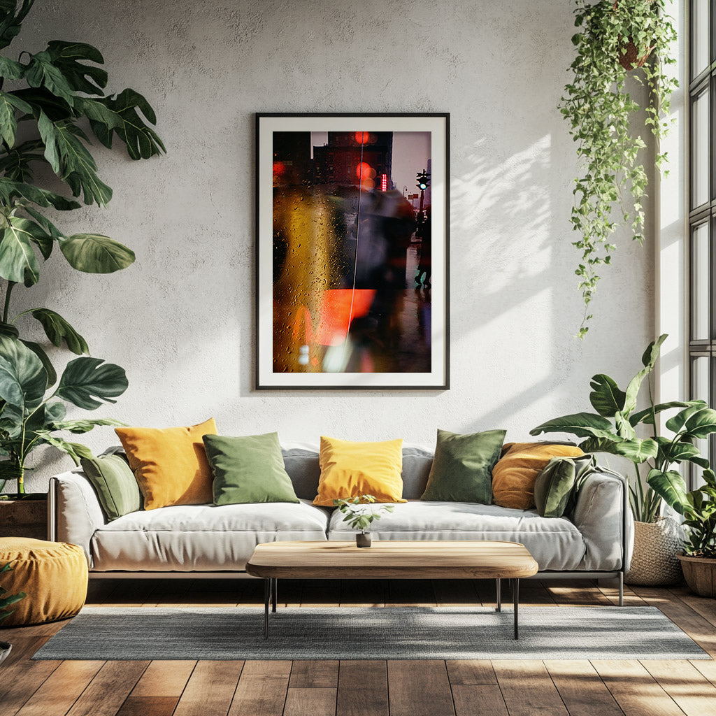 Fine Art Photo by Saul Leiter, Walk with Soames, Vintage Print Poster, 1958