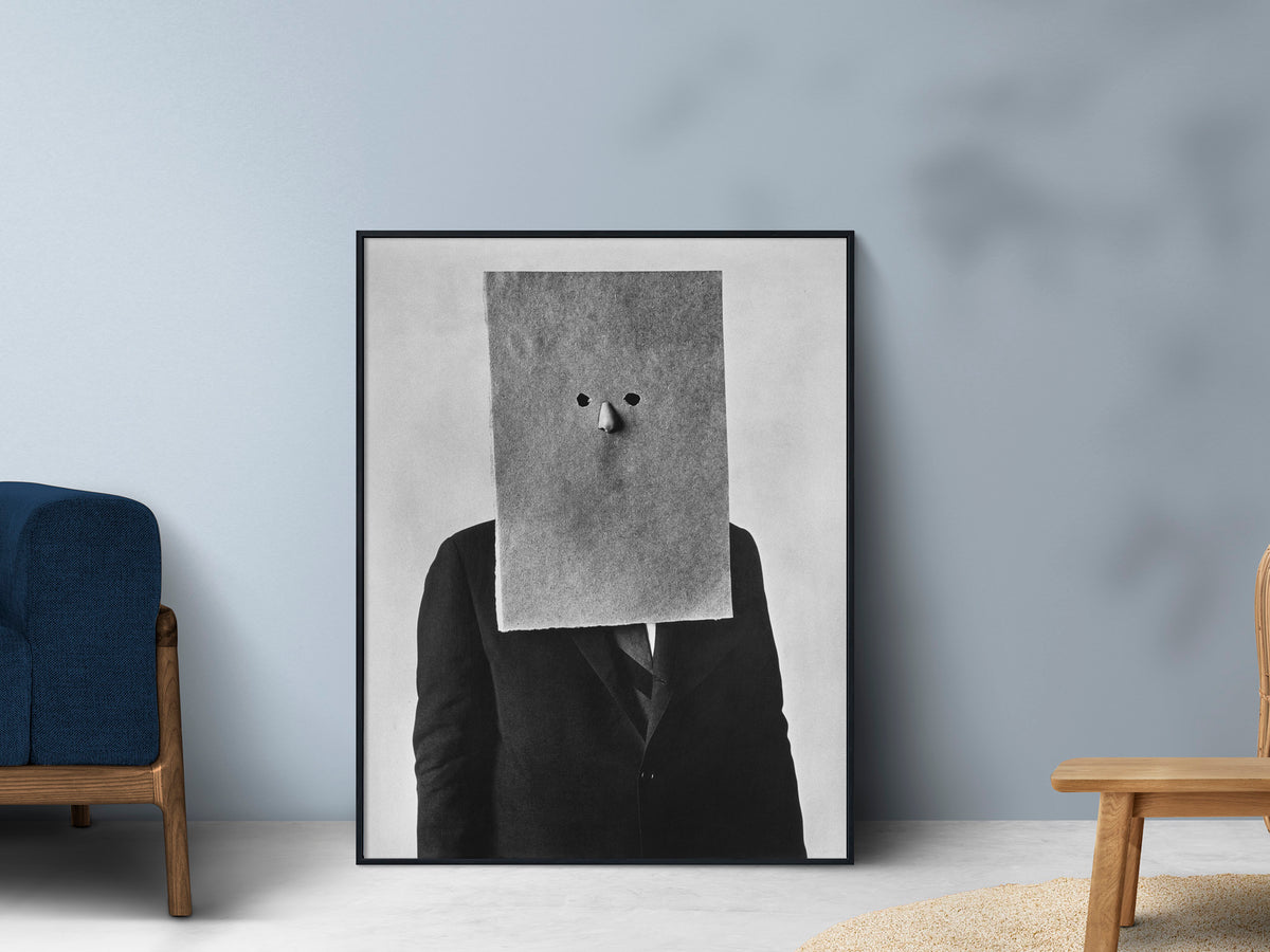 Saul Steinberg in Nose Mask · 1966 · Irving Penn